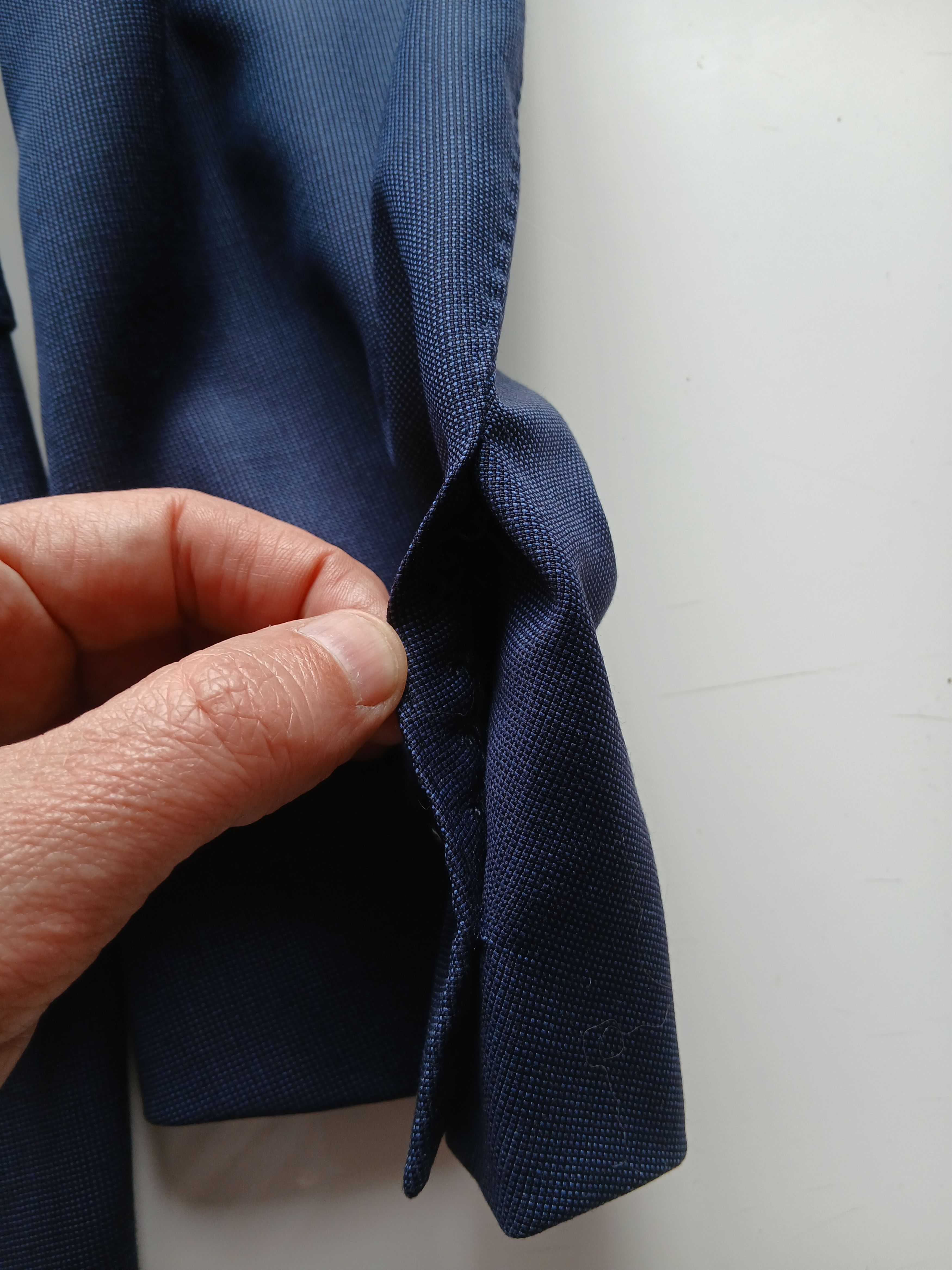 Stile Latino Stile Latino Napoli Blue Wool Silk Linen Blazer – EU 52/54 Size 52L - 18 Thumbnail
