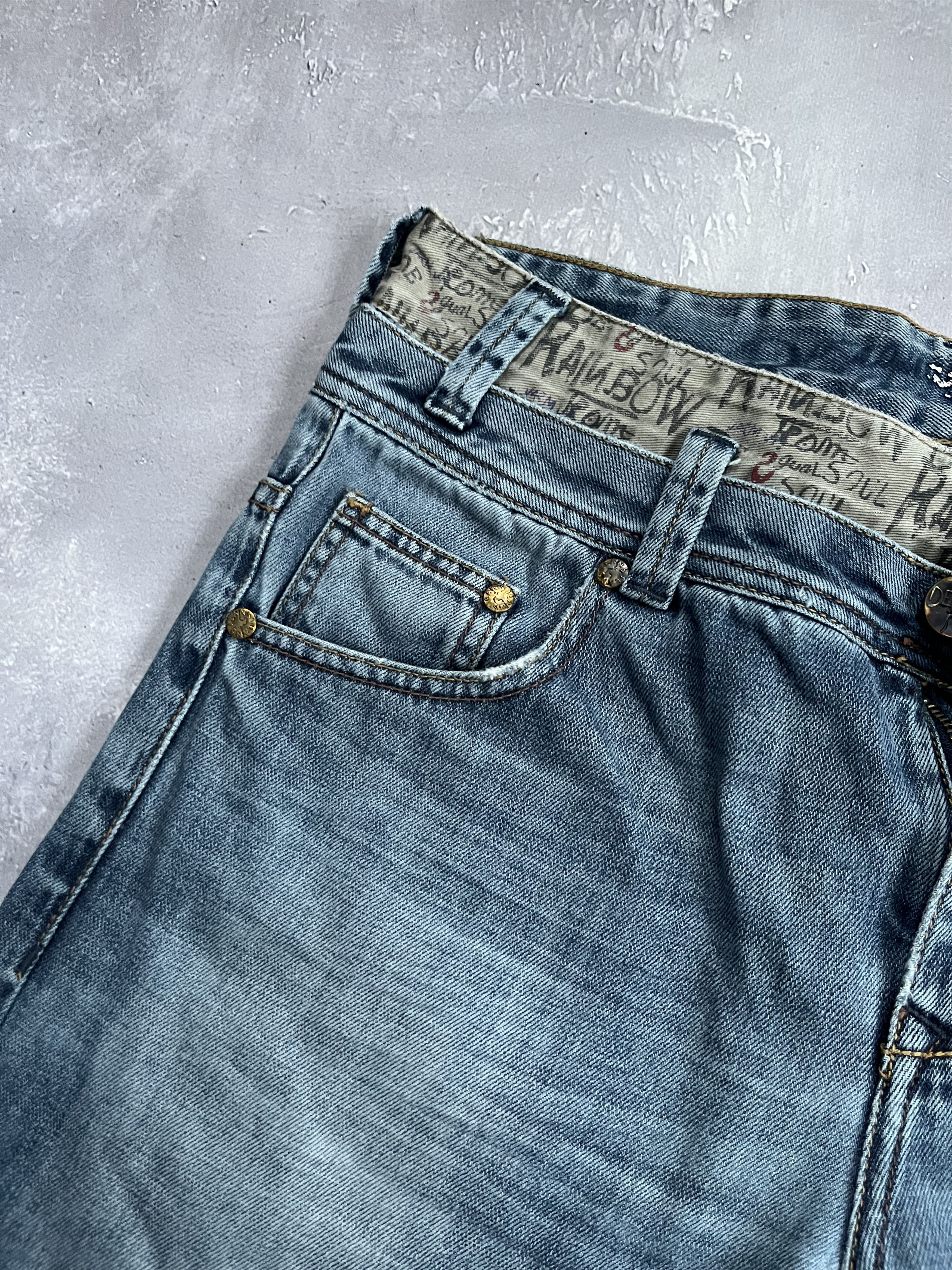 Desigual Vintage Desigual Y2K Jeans Logo Distressed Denim Embroidered Size US 30 / EU 46 - 7 Thumbnail