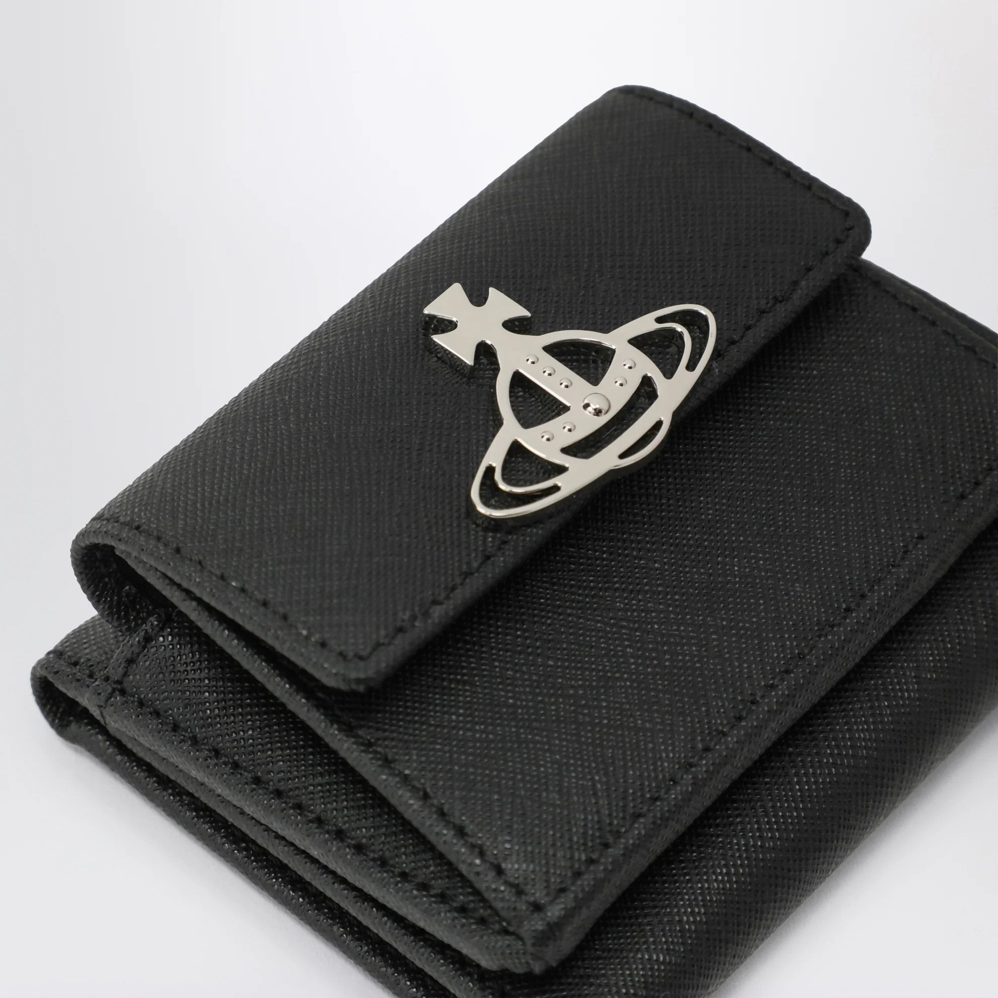 Vivienne Westwood o1d2blof0526 Size: OS / Logo Leather Wallet in Black Size ONE SIZE - 4 Thumbnail