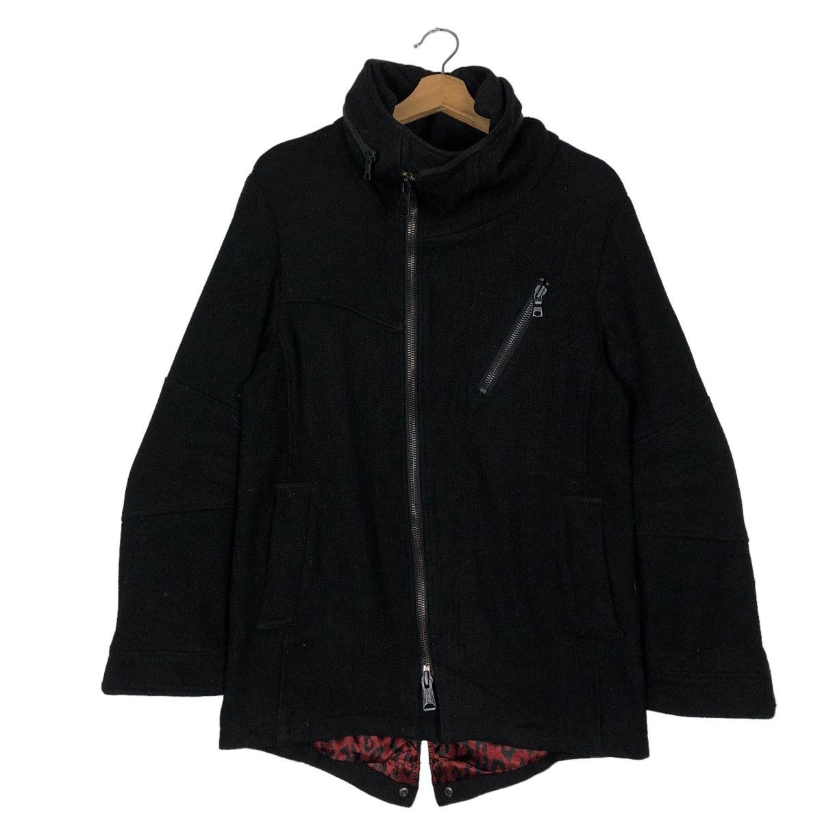 Japanese Brand 🔥Biker Jacket With Assymtric Pocket Custom Culture Japan Size US M / EU 48-50 / 2 - 1 Thumbnail