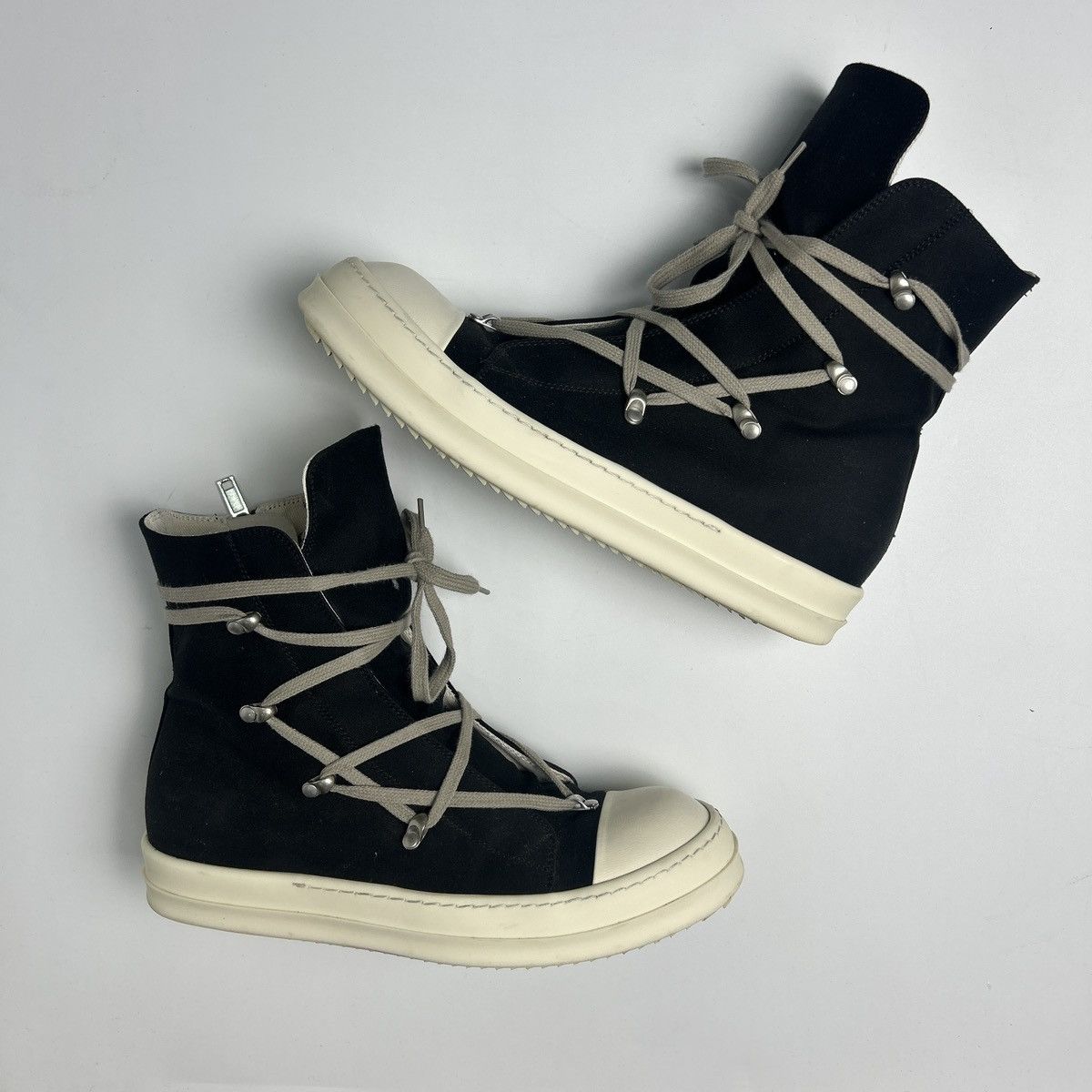 image of Rick Owens Hexagram Ramones Shoes in Black, Men's (Size 9)