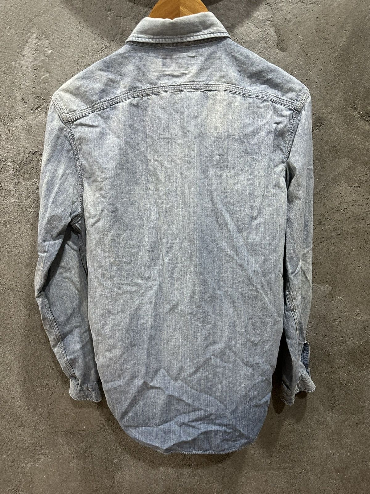 RRL Ralph Lauren Vintage RRL Polo Ralph Lauren Wash Denim Shirt Size US M / EU 48-50 / 2 - 10 Thumbnail