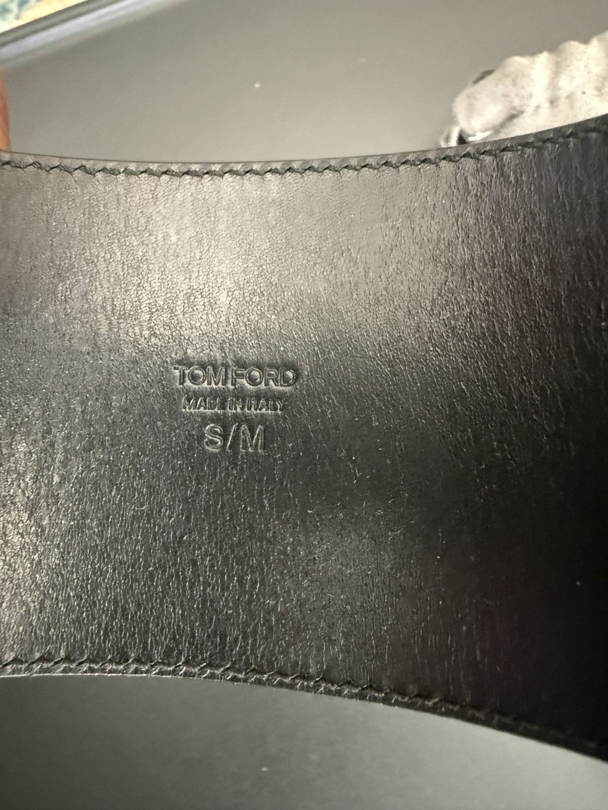 Tom Ford Tom Ford Leather Padlock Cuff Bracelet Size ONE SIZE - 5 Thumbnail