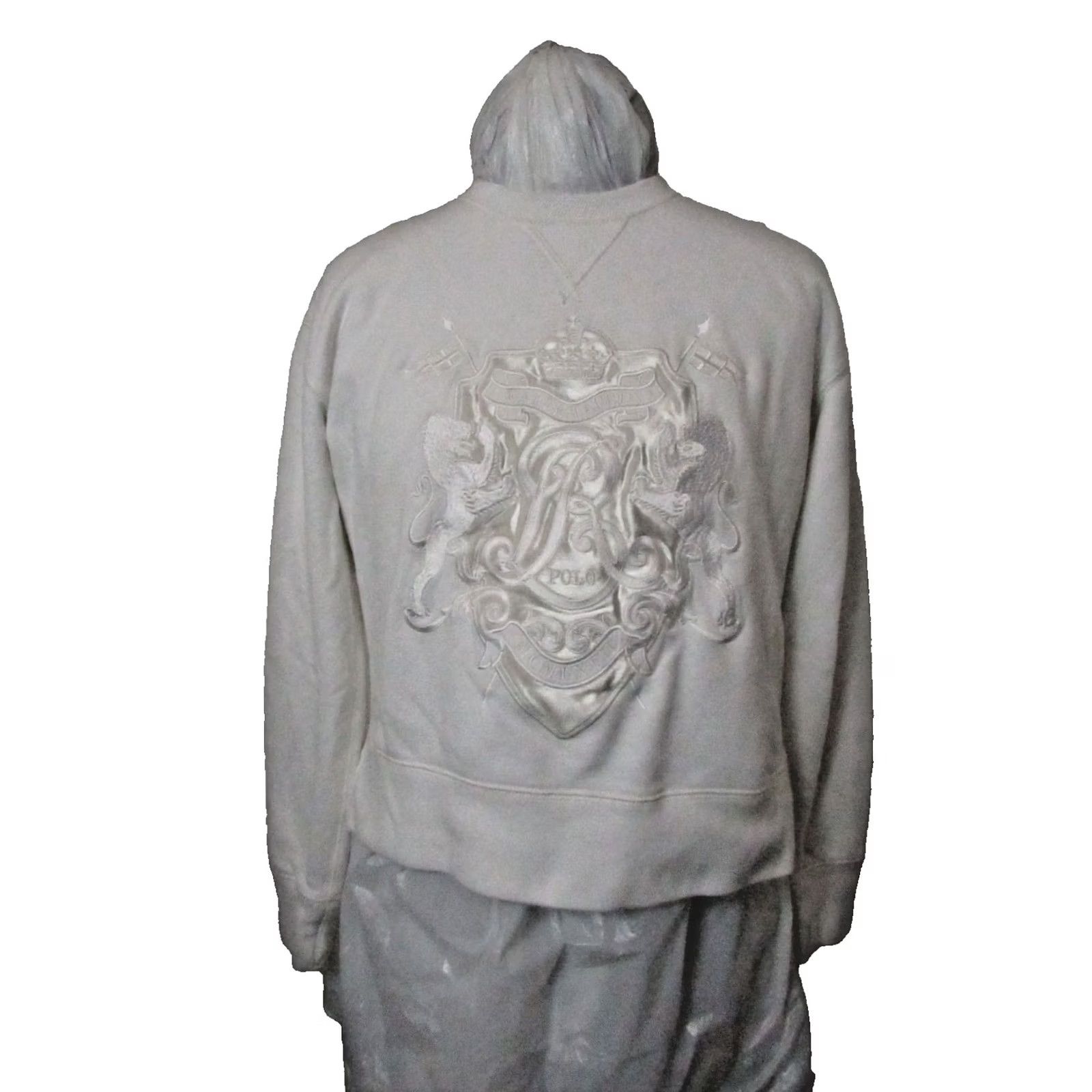 Polo Ralph Lauren Polo Ralph Lauren Sweatshirt Womens XS Ivory White Crest Logo Vintage Limited Edition Size XS / US 0-2 / IT 36-38 - 2 Thumbnail