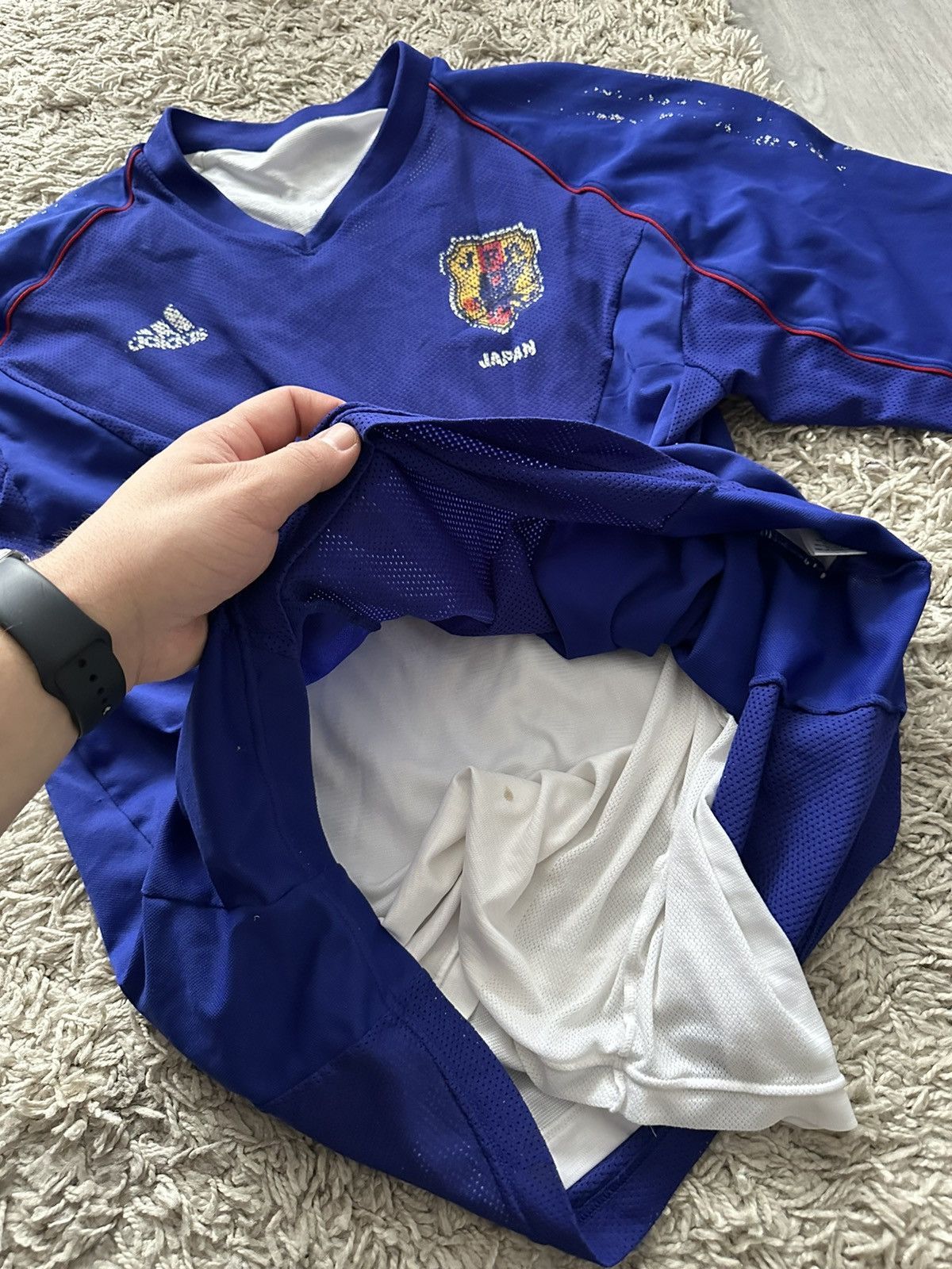 Adidas Japan Vintage Adidas Soccer Jersey Size US L / EU 52-54 / 3 - 8 Thumbnail