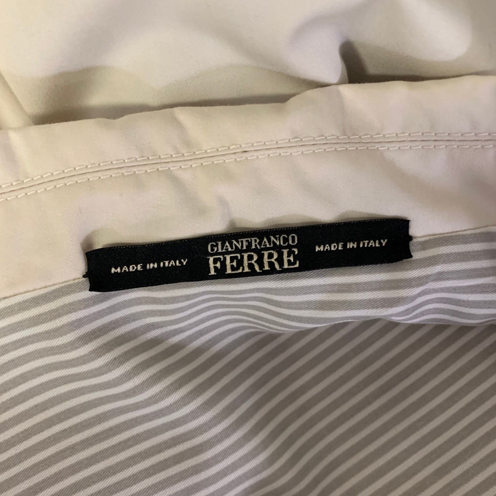 Gianfranco Ferre Gianfranco Ferre 50 Cream Ivory Cotton Blend Sport Coat Size 50R - 5 Thumbnail