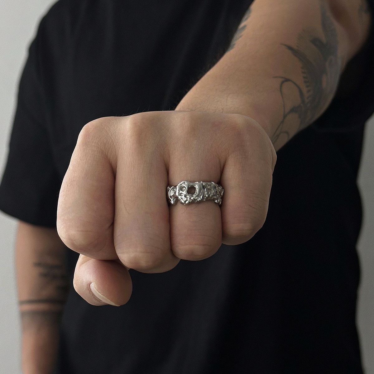 Jewelry Crazy Jewelry Rings Open Size Chrome Ring (Size 7-13) Size ONE SIZE - 1 Thumbnail