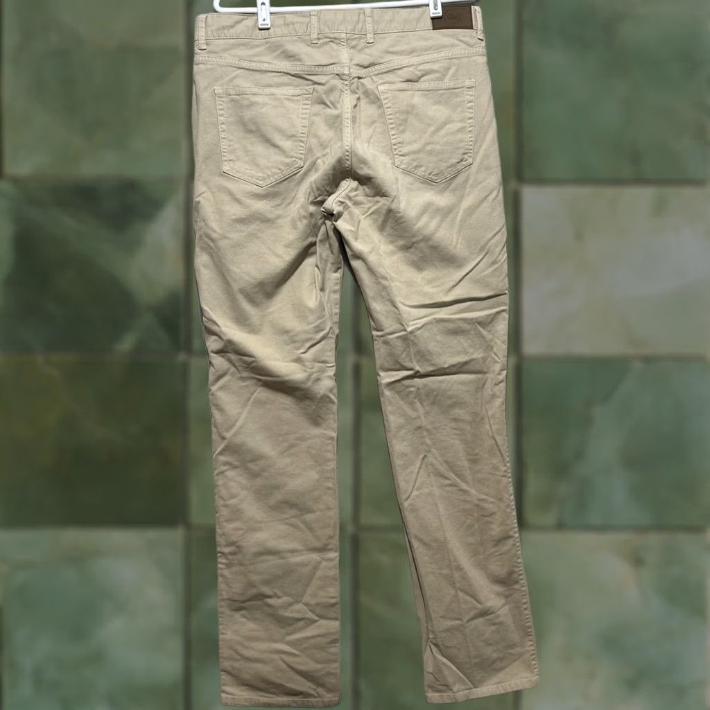 Peter Millar Peter Millar Pants Mens Size 35 Beige Crown Vintage Five Pocket Chino Shirt? Size US 35 - 1 Thumbnail