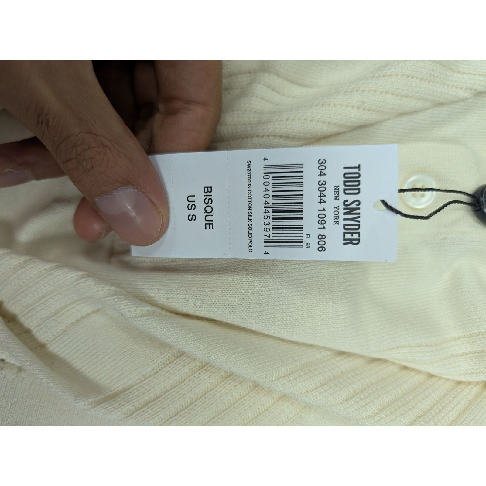 Todd Snyder o1rshd1 CC20 Polo Shirt in Beige Size US S / EU 44-46 / 1 - 15 Thumbnail