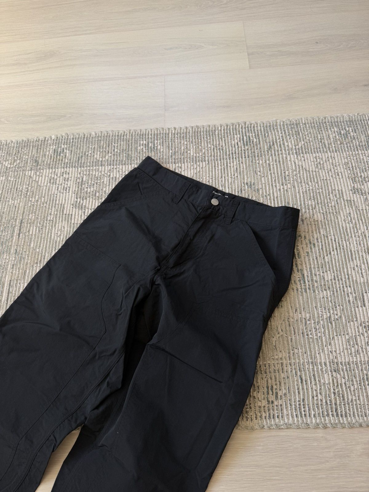 Carhartt Wip × Pop Trading Company Carhartt X Pop Trading Black Nylon Double Knee Work Pants Size US 28 / EU 44 - 4 Thumbnail
