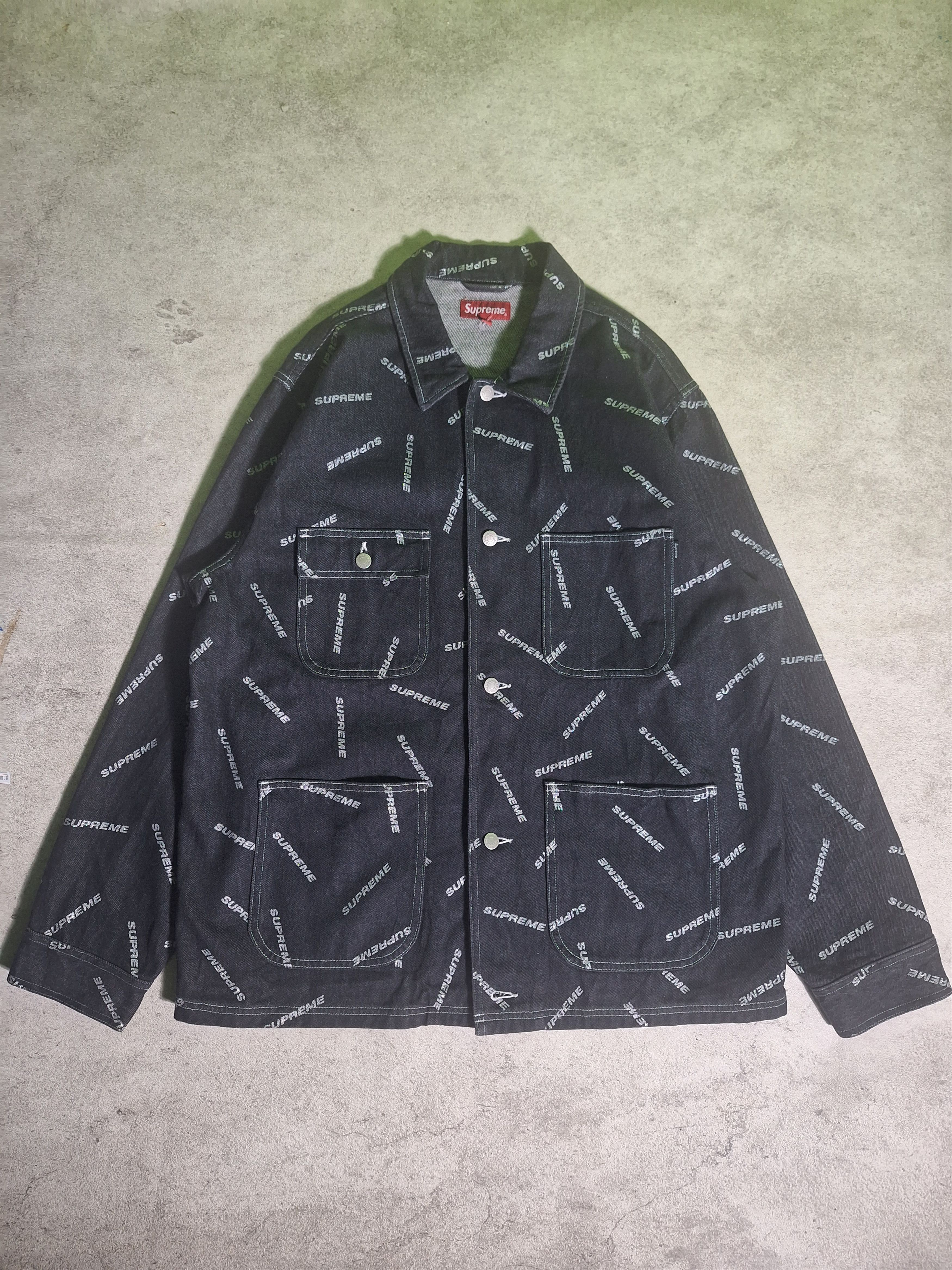 Supreme Chore Denim Supreme Gliters Aop Size US XL / EU 56 / 4 - 2 Thumbnail