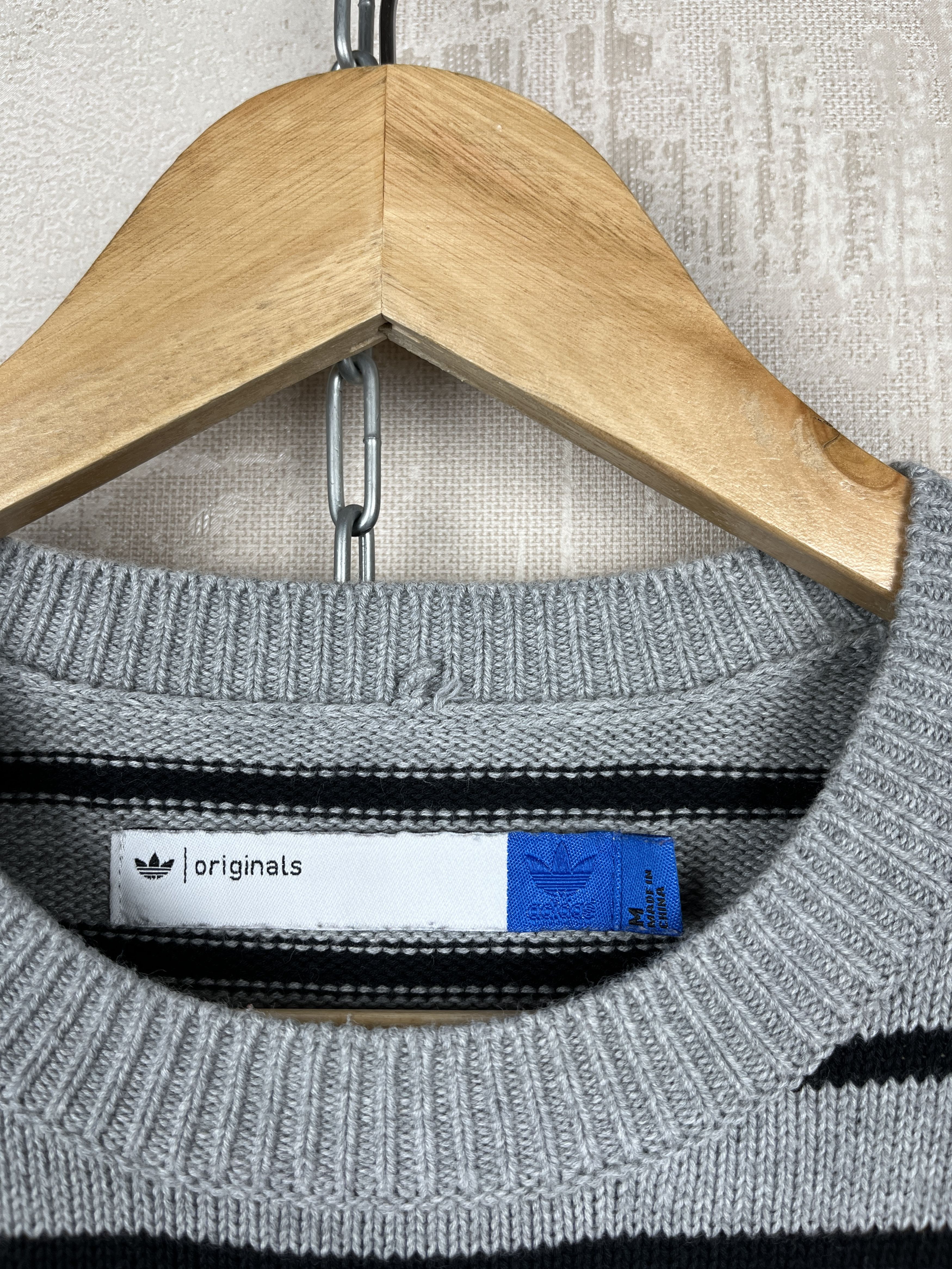 Adidas Adidas Originals # 3 Striped Knit Sweater Size US M / EU 48-50 / 2 - 4 Thumbnail
