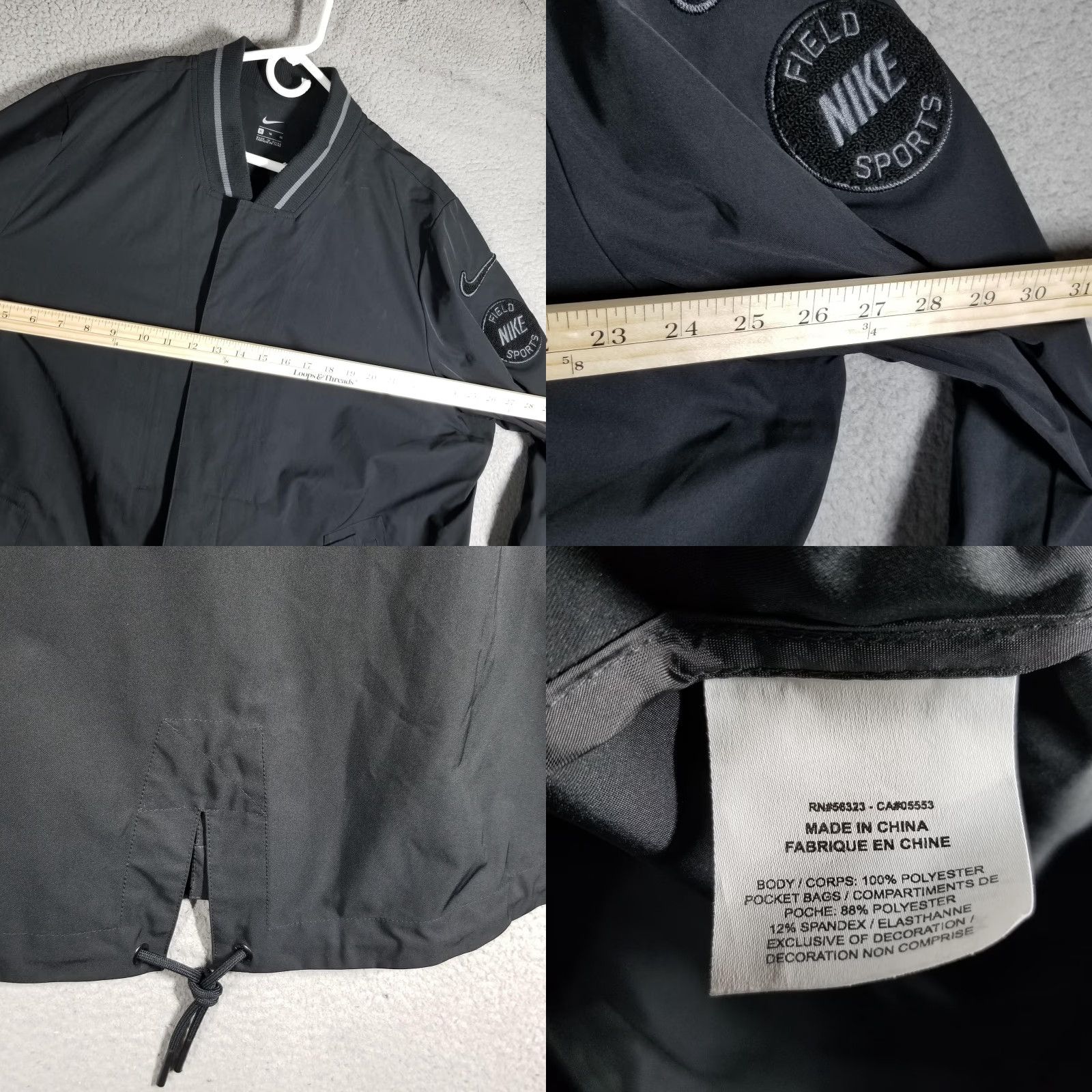 Nike Nike Field Sports Jacket Mens XL Black Dugout Snap Windbreaker CK5078-010 Size US XL / EU 56 / 4 - 8 Thumbnail