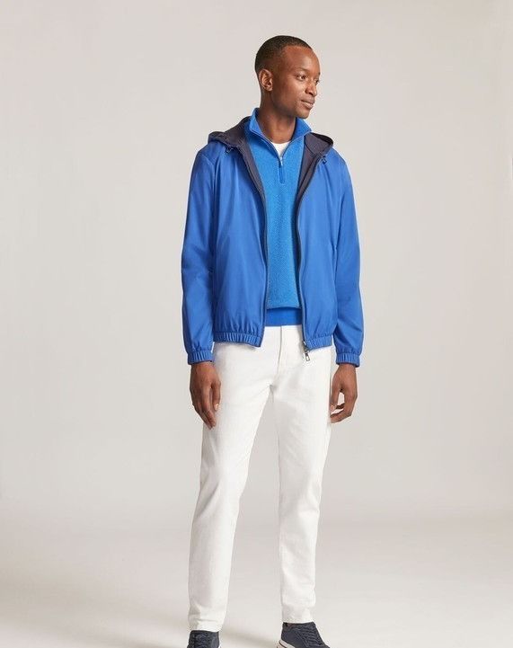 Loro Piana o1srvl11e0824 Mezzocollo Roadster Sweater in Blue Size US S / EU 44-46 / 1 - 6 Thumbnail