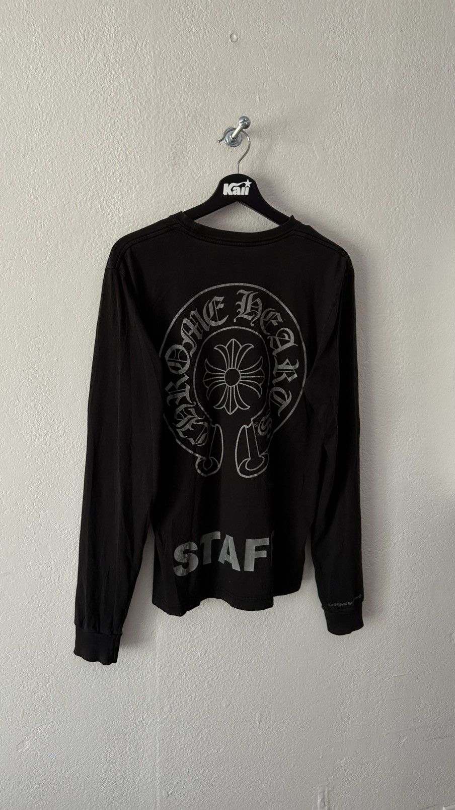 Chrome Hearts Chrome Hearts Black Grey Staff Tee Size US M / EU 48-50 / 2 - 2 Thumbnail