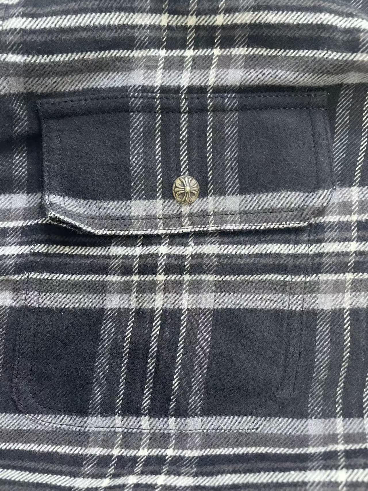Chrome Hearts Chrome Hearts Black&Gray Work Dog Flannel Plaid Shirt Size US M / EU 48-50 / 2 - 3 Thumbnail