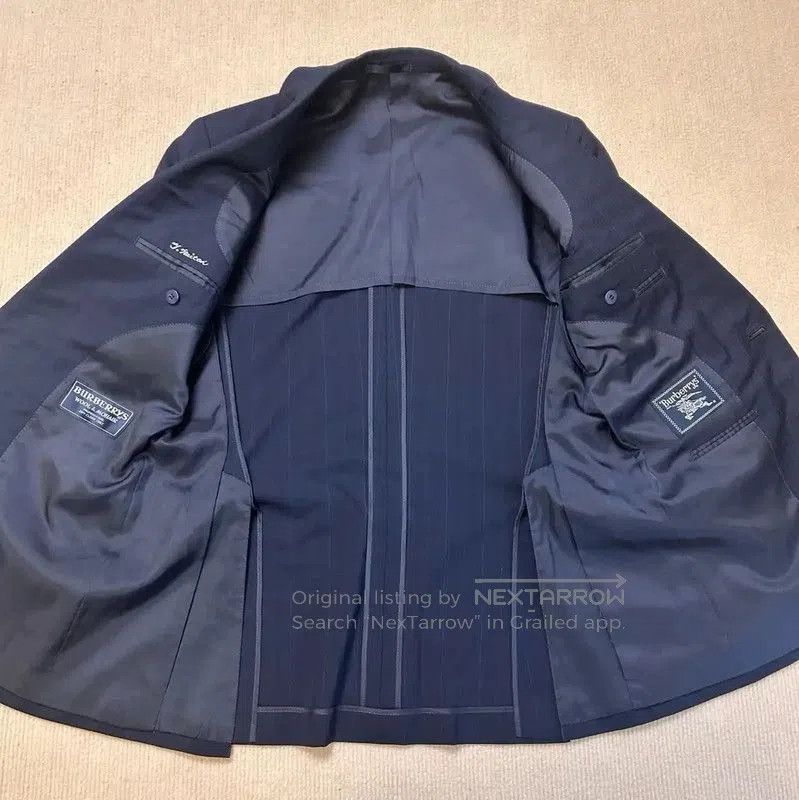 Burberry Burberry Men's Navy Wool Summer Jacket. Size US M / EU 48-50 / 2 - 3 Thumbnail