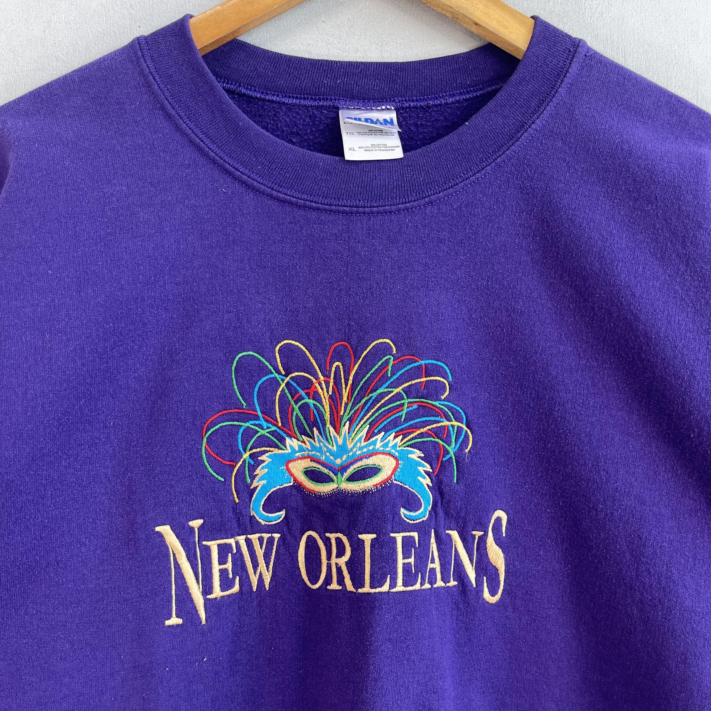 Japanese Brand × Vintage NEW ORLEANS Emboidery Carnival Parties Sweatshirt Size US XL / EU 56 / 4 - 2 Thumbnail