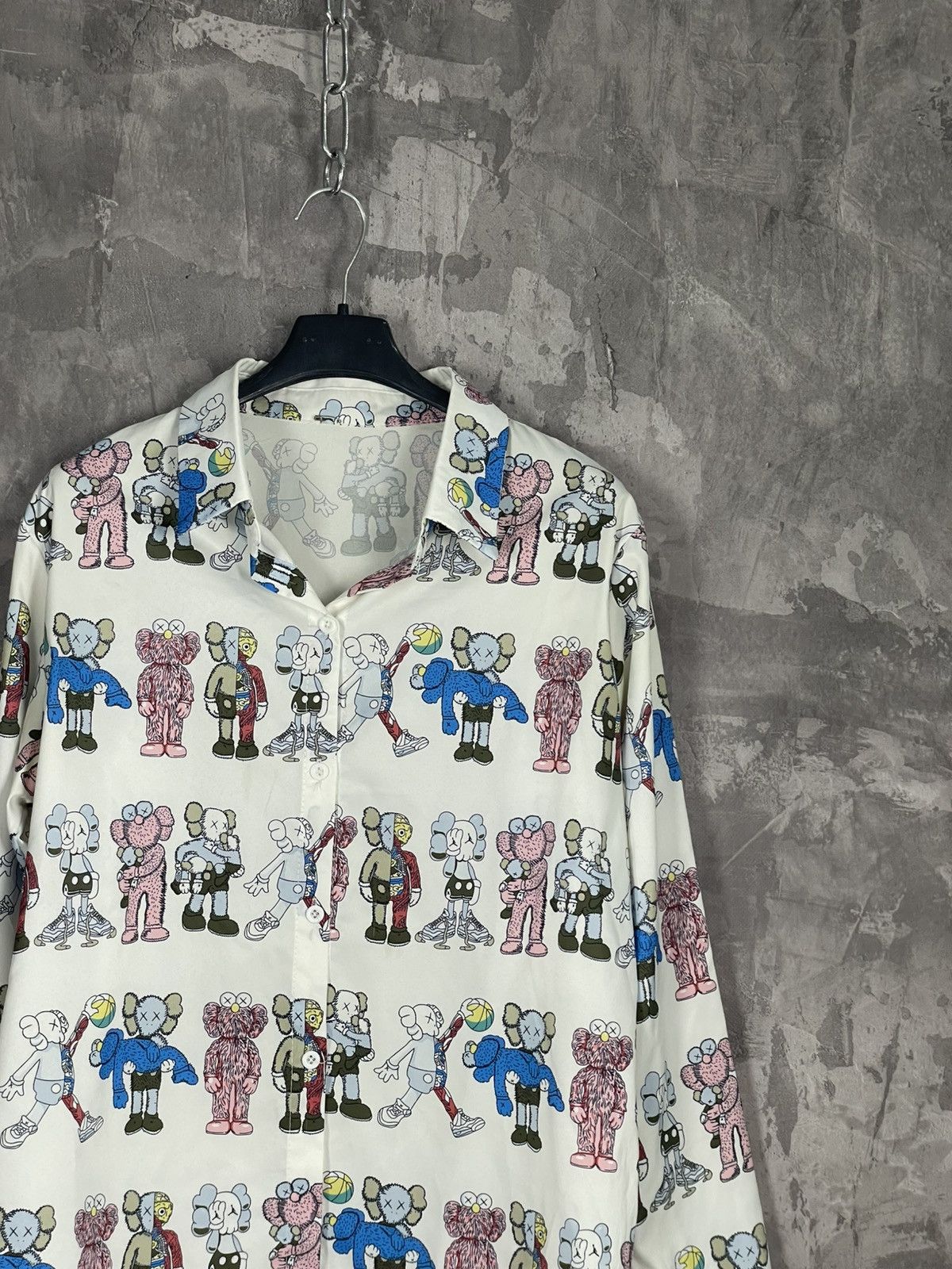 Hypebeast × Kaws VINTAGE MULTILOGO KAWS HYPEBEAST SHIRT BUTTON UP Size US M / EU 48-50 / 2 - 4 Thumbnail