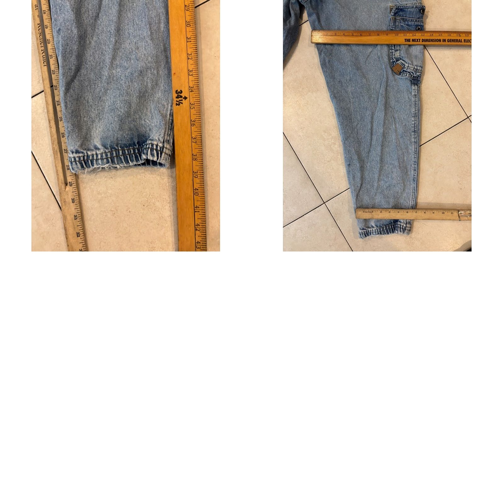 Bugle Boy Vintage Bugle Boy Jeans Mens 30 5201 Blue Denim Carpenter Cargo Wide-Leg 90s Retro Size US 30 / EU 46 - 8 Thumbnail
