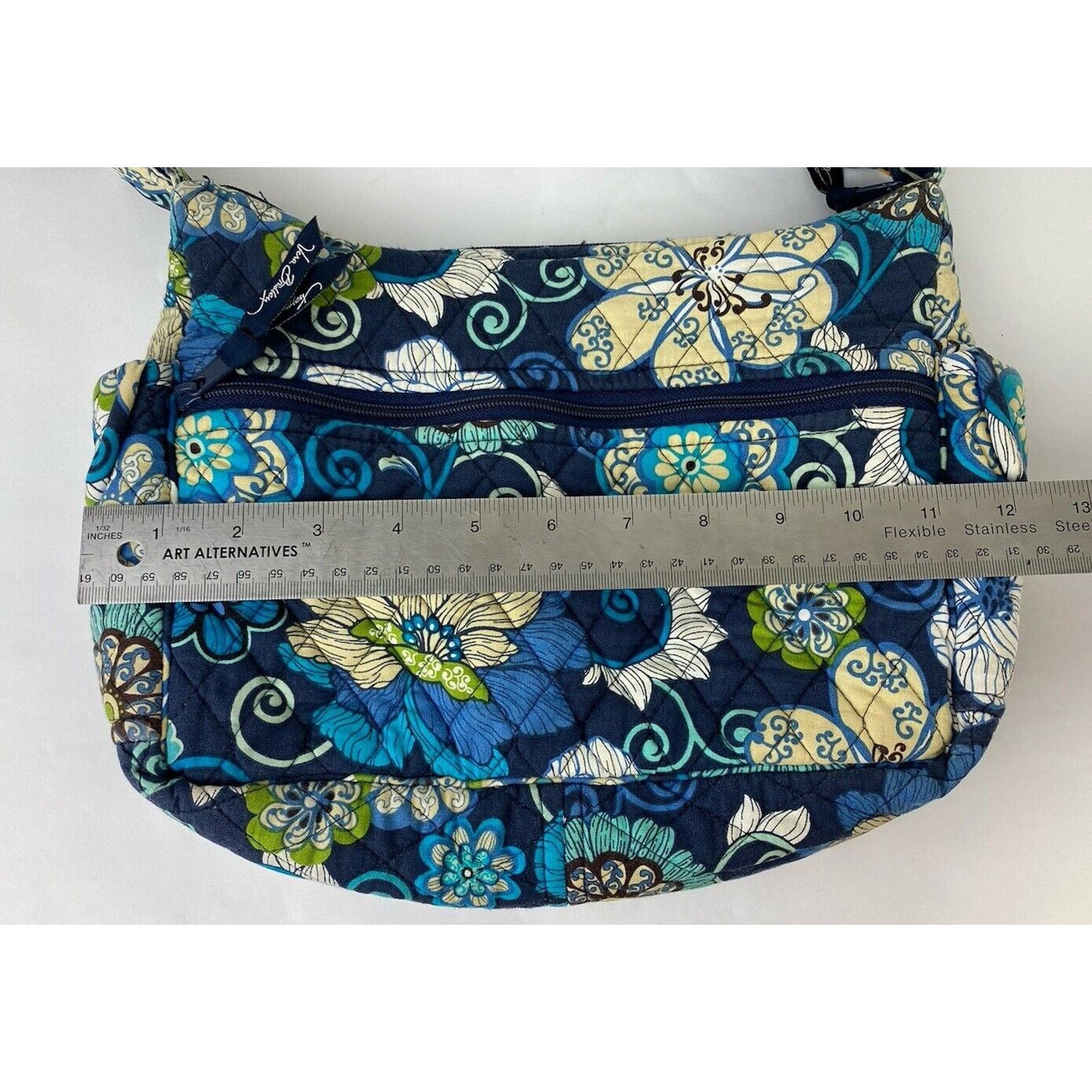 Vera Bradley Vera Bradley Mod Floral Blue Quilted Shoulder Bag Tote Purse Size ONE SIZE - 10 Thumbnail