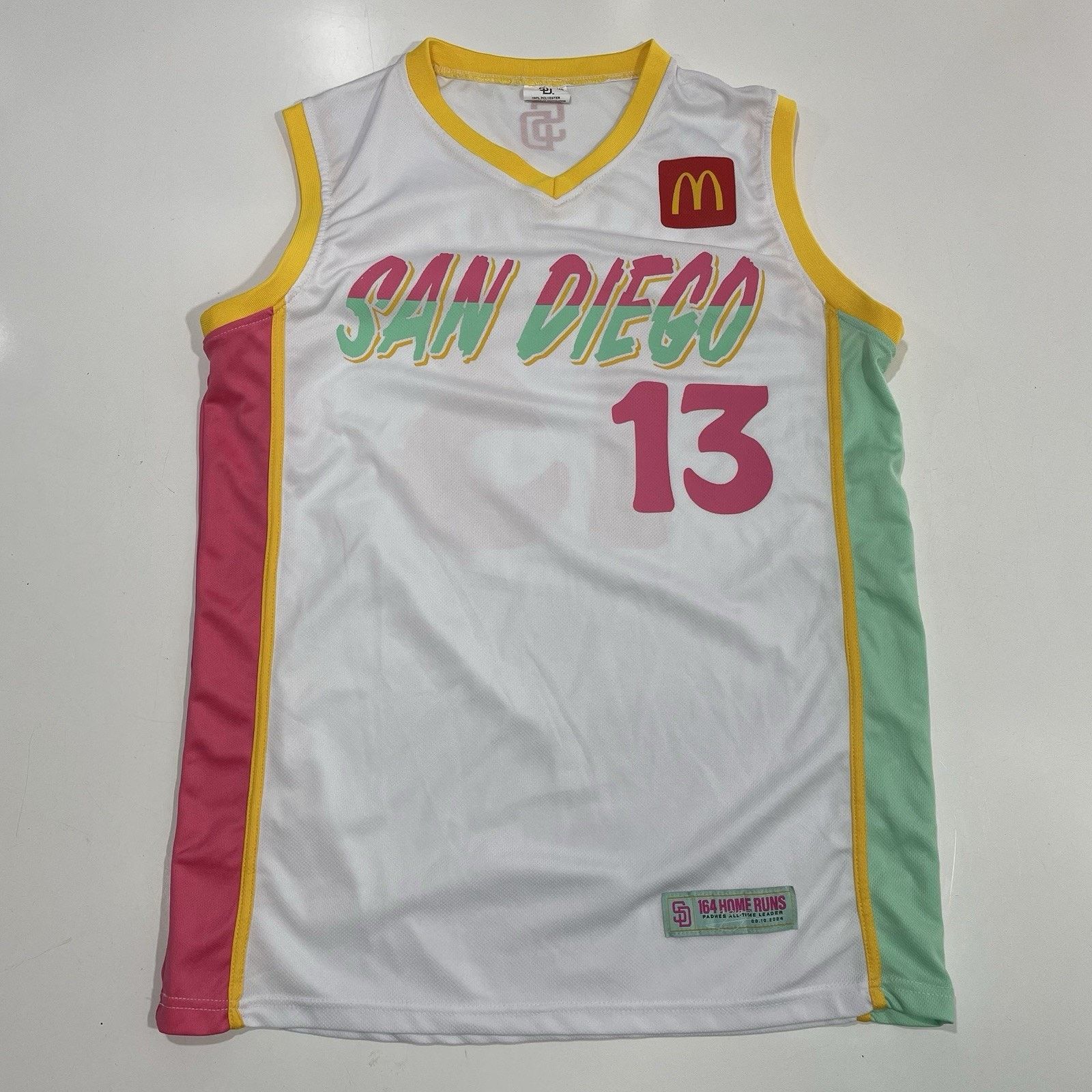 MLB Padres Manny Machado 13 City Connect Basketball Jersey M SGA Size US M / EU 48-50 / 2 - 1 Thumbnail