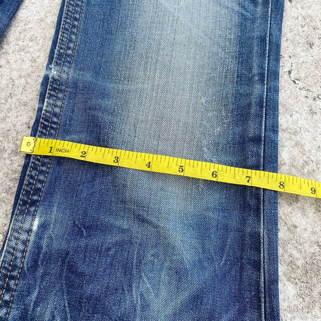 Japanese Brand Vintage Lolita Jeans Flare Distressed Denim Size 32" / US 10 / IT 46 - 8 Thumbnail