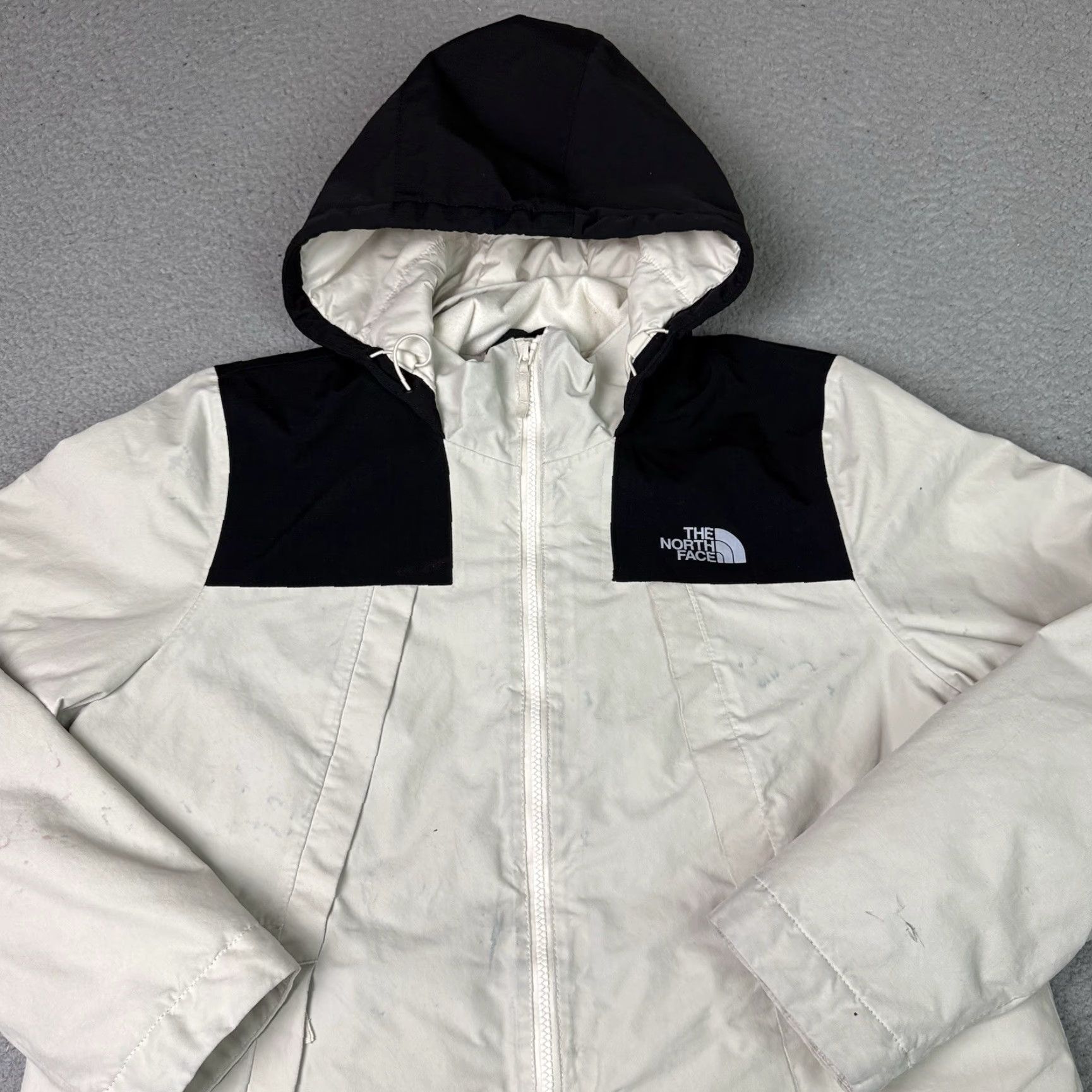 The North Face The North Face Gabby Parka Coat Women XL White Antique White Insulated Hooded Pockets Zipped Pockets Logo Regular Size Outdoor Winter Size XL / US 12-14 / IT 48-50 - 2 Thumbnail