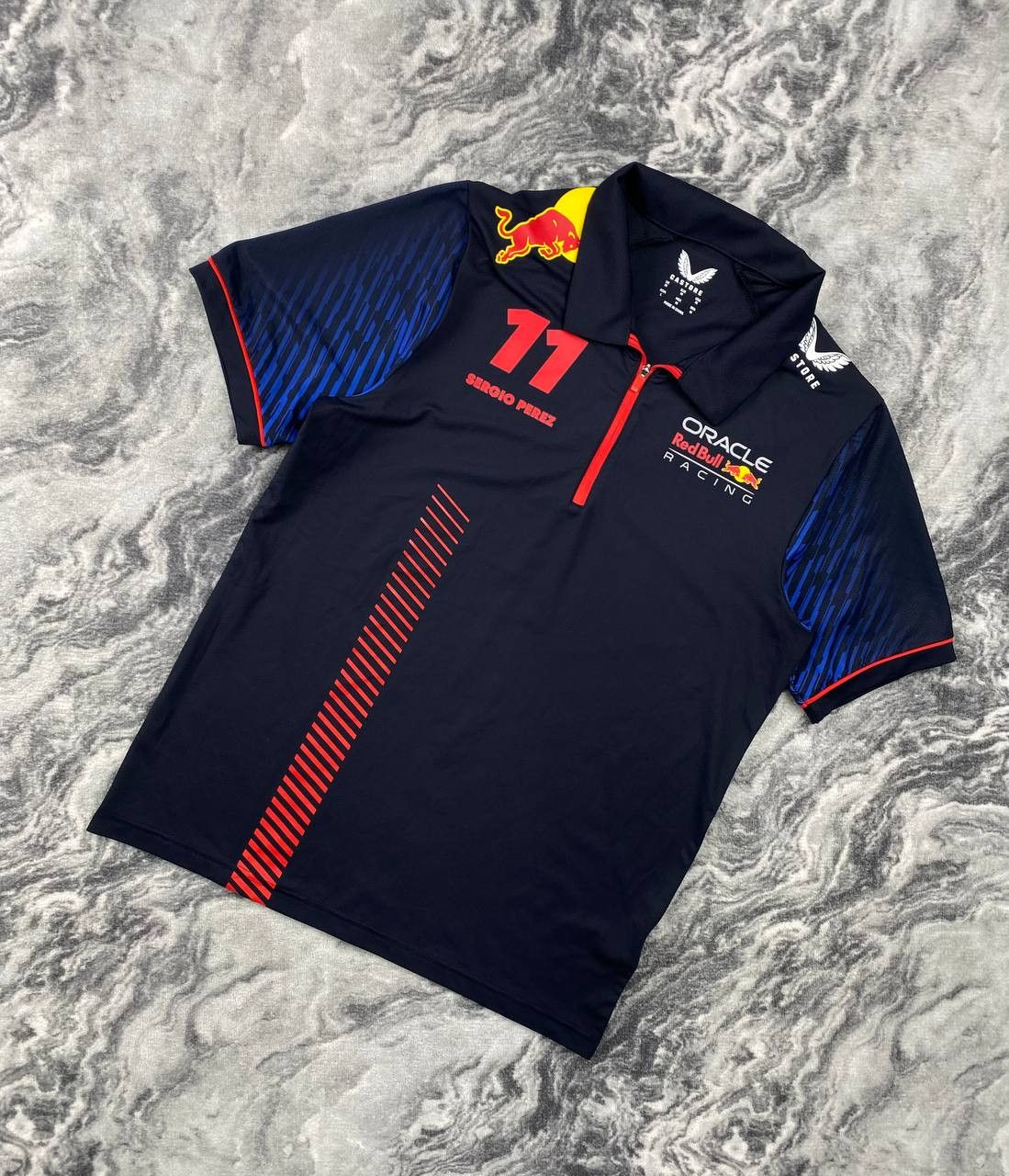 Red Bull Castore Oracle Red Bull Racing F1 Team Big Logo Polo Shirt Size US M / EU 48-50 / 2 - 1 Thumbnail