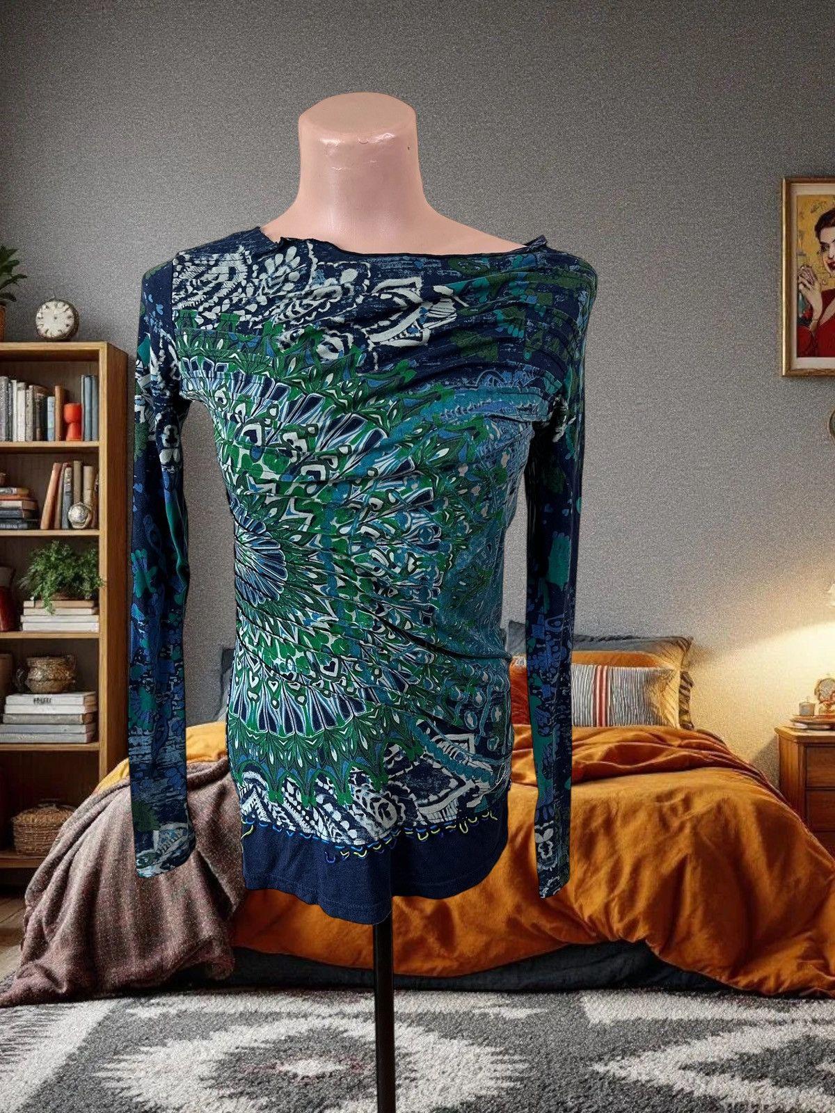 Desigual Desigual long sleeve blouse size S Size S / US 4 / IT 40 - 1 Thumbnail