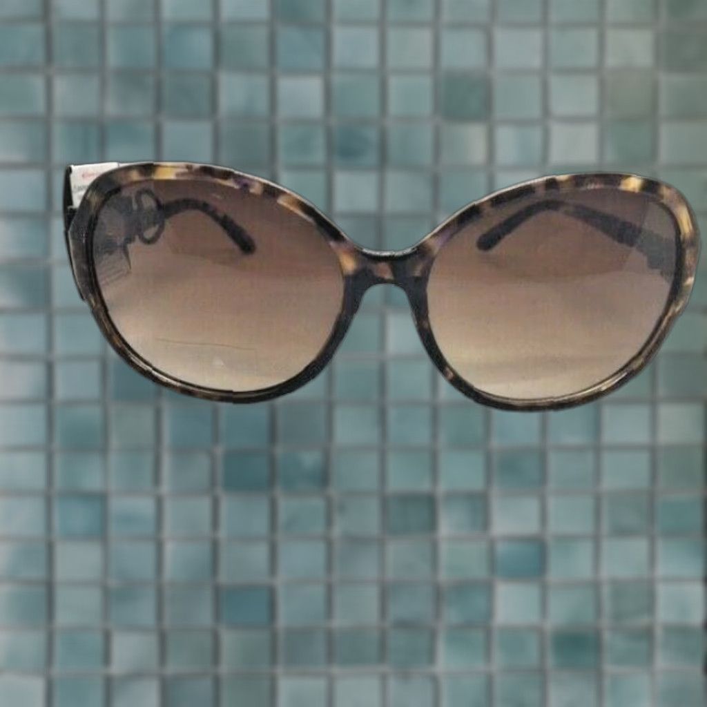 Vintage FXG Tortes Shell Sunglasses Pink UV Protection 100% - New Women's LG Aviator Style Brown Lens Sunglasses Size ONE SIZE - 1 Thumbnail