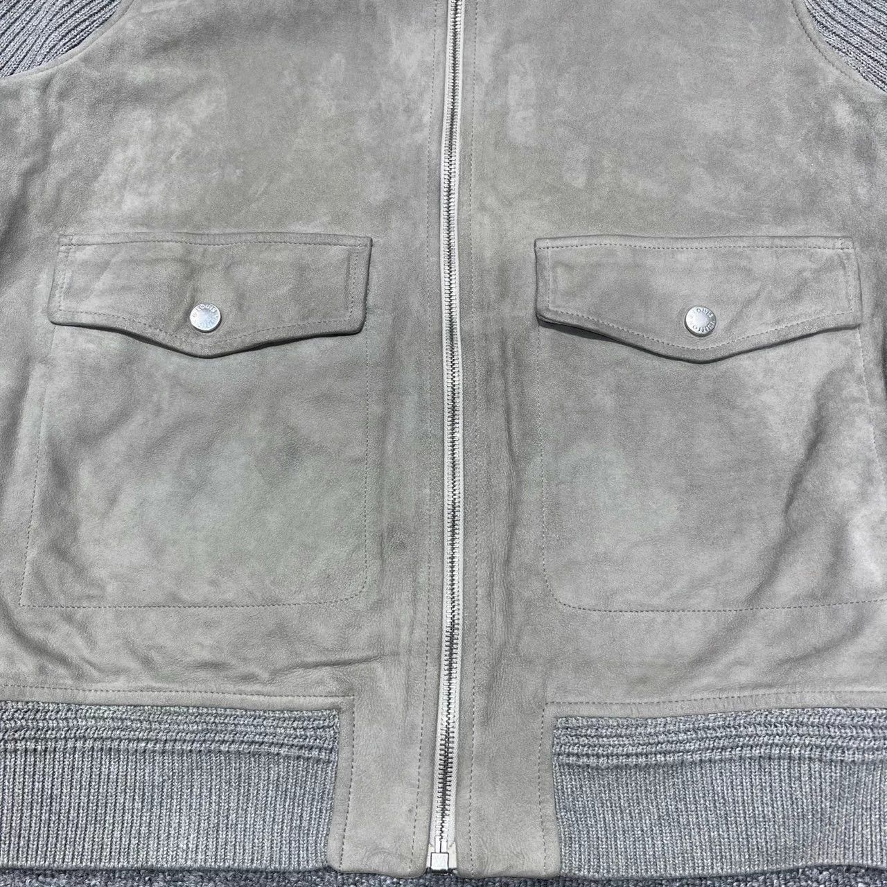Louis Vuitton Louis Vuitton grey suede knit jacket Size M / US 6-8 / IT 42-44 - 5 Thumbnail