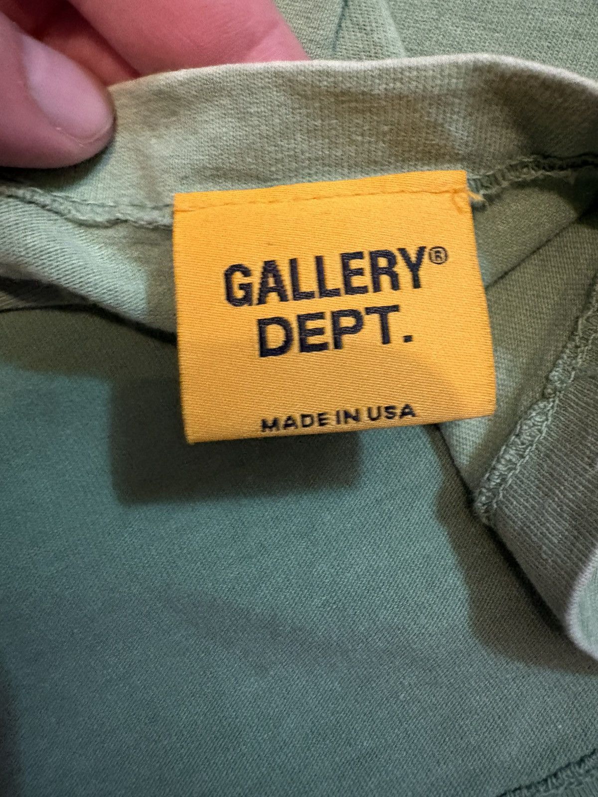 Gallery Dept. Gallery Dept Green Logo T shirt faded Size US XXL / EU 58 / 5 - 5 Thumbnail