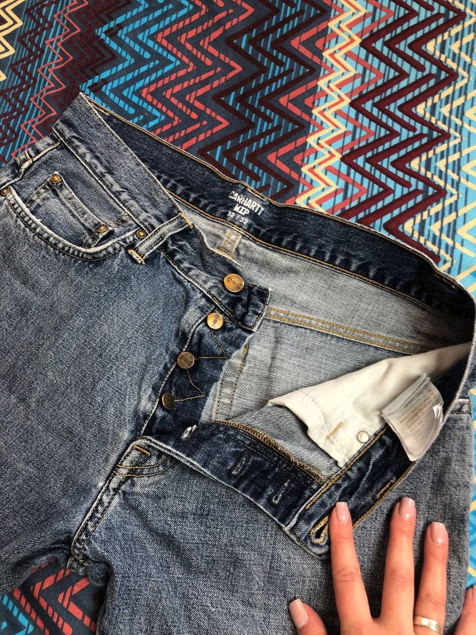 Carhartt Y2K Carhartt WIP logo oakland pant jeans vintage Size US 32 / EU 48 - 8 Thumbnail