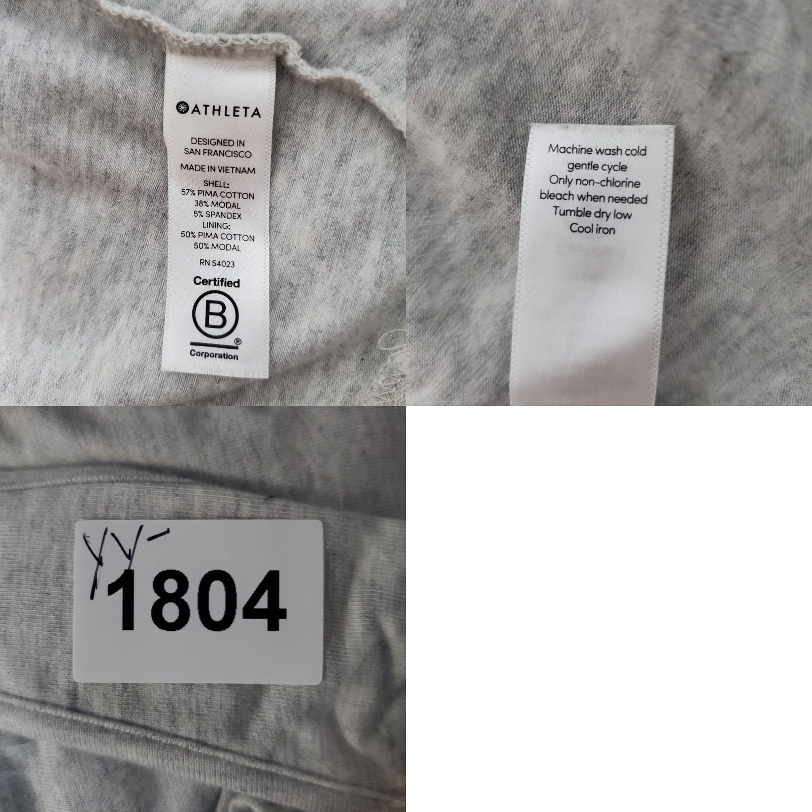 Athleta VINTAGE Athleta Maxi Dress Women MP Gray Racerback Tank Ruched Side Slit Stretch Beachy Size M / US 6-8 / IT 42-44 - 9 Thumbnail