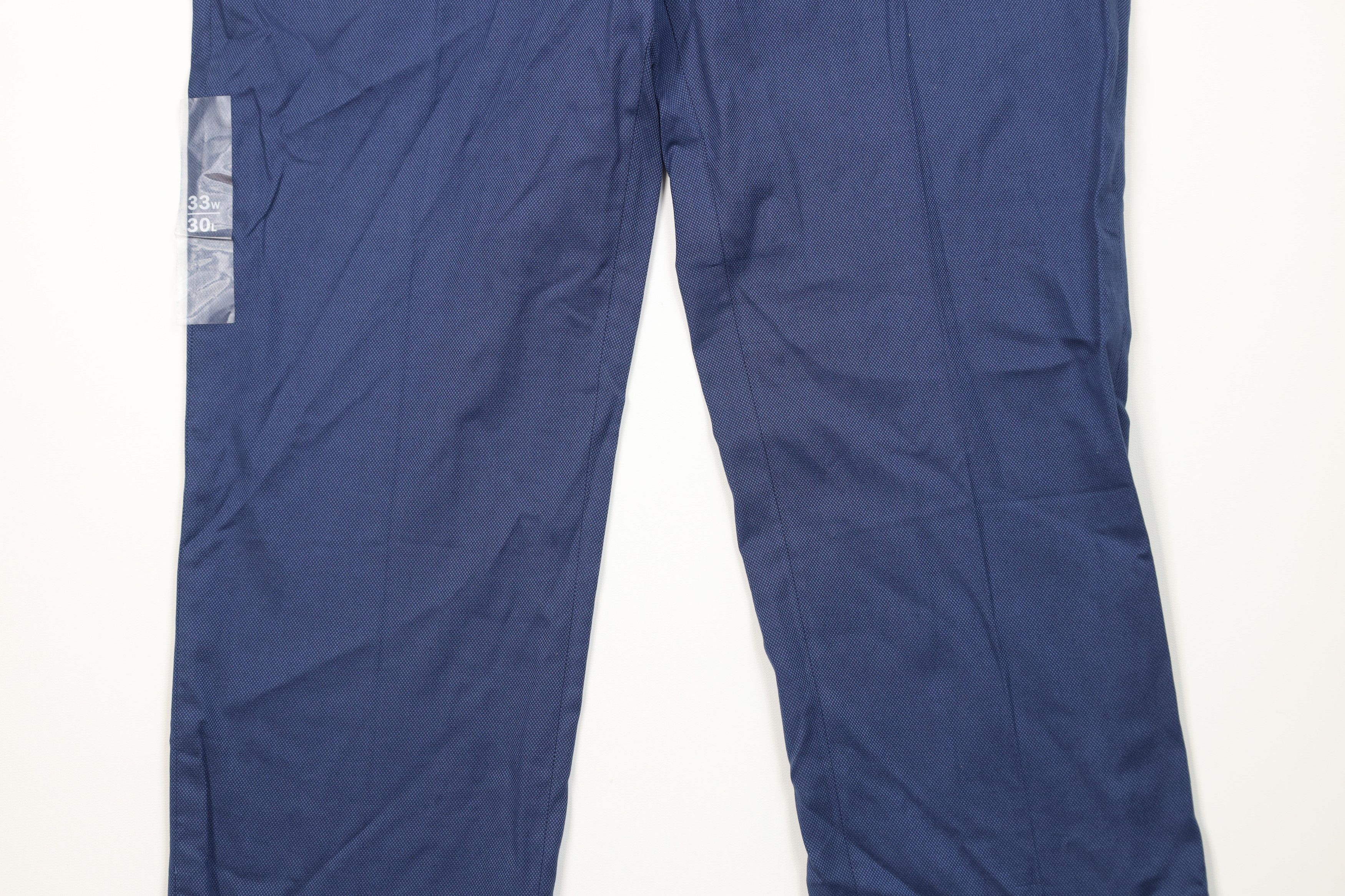 Express New Express Modern Fit Straight Leg Chino Pants Blue Size US 33 - 3 Thumbnail