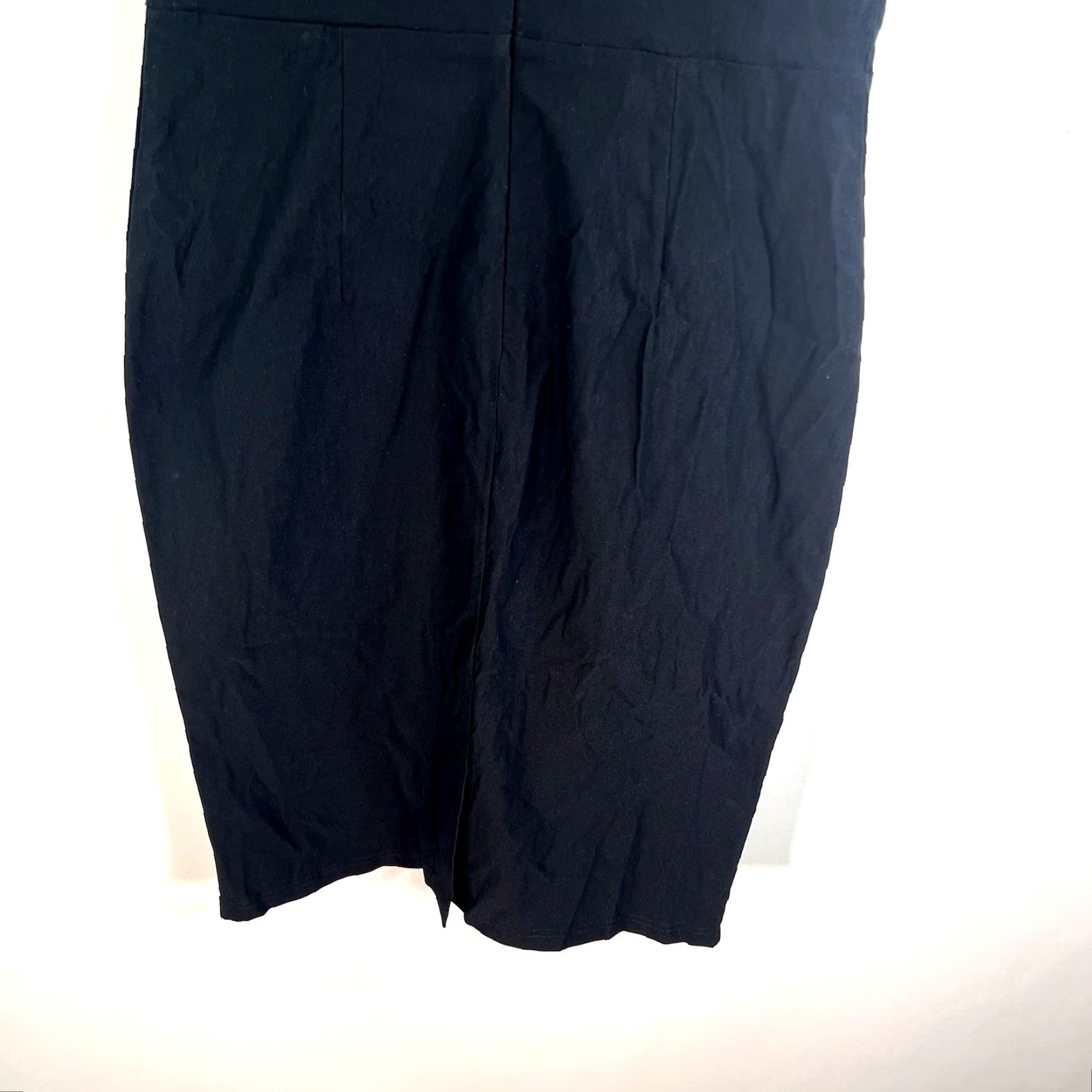 Vintage Grace Karin Party Cocktail Dress Sleeveless L Black Knee-Length Belted V-Neck Size L / US 10 / IT 46 - 4 Thumbnail