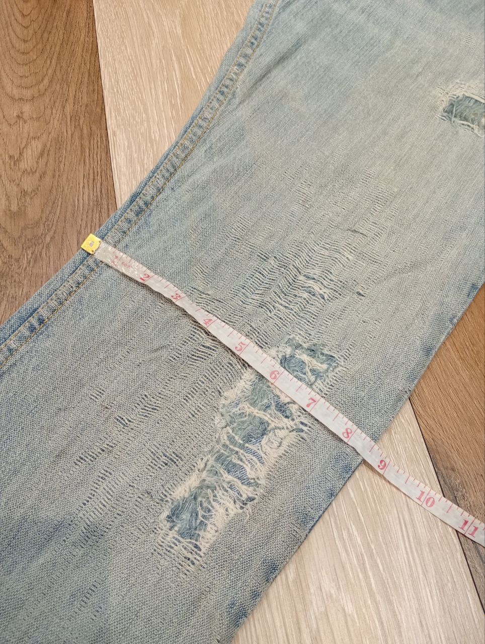JUN MEN JAPANESE JUNMEN DISTRESSED JEANS - SIZE L Size US 34 / EU 50 - 23 Thumbnail