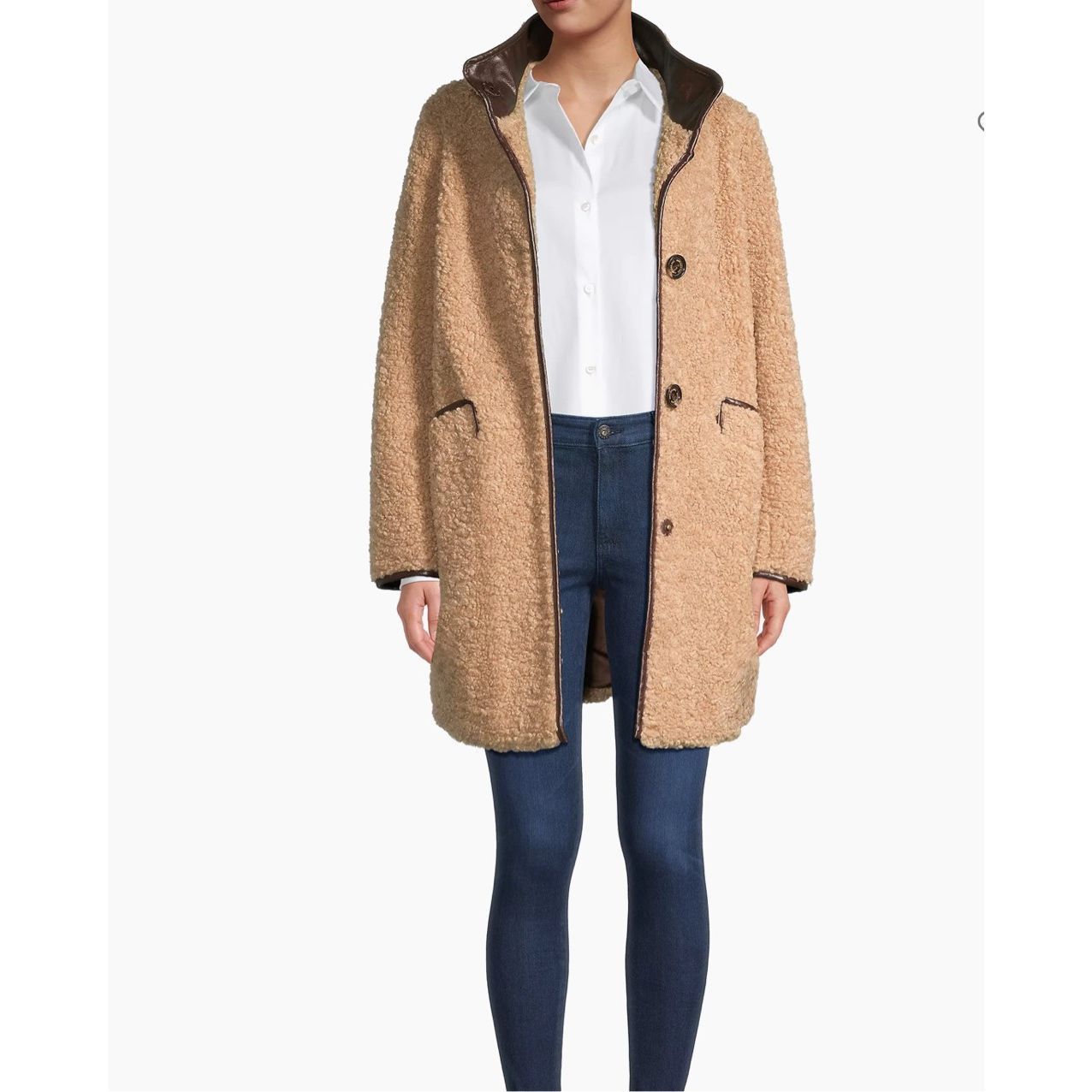 Sam Edelman Sam Edelman NWT teddy single-breasted teddy coat size L Size L / US 10 / IT 46 - 2 Thumbnail