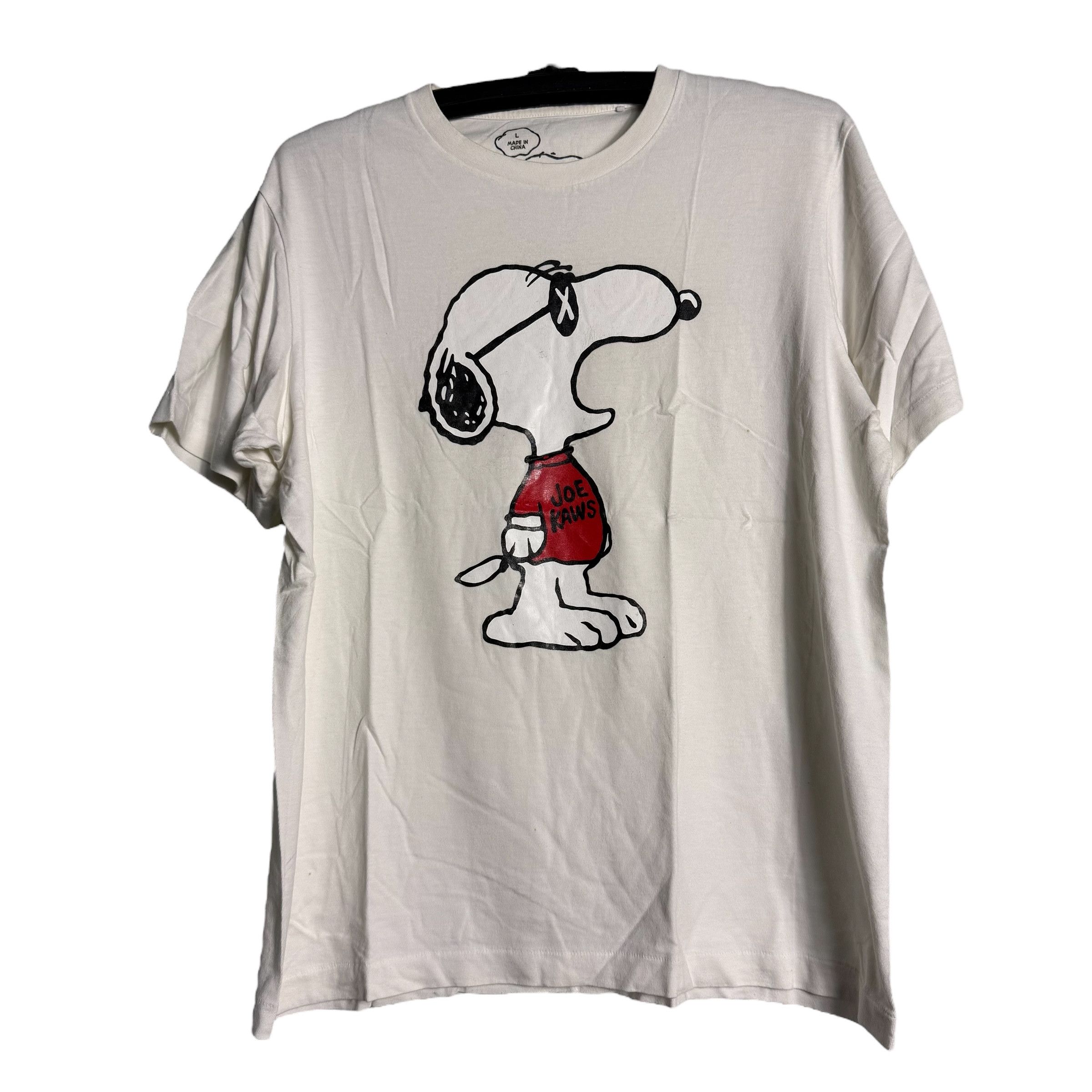 Kaws × Peanuts × Uniqlo 🔥RARE🔥Kaws x Uniqlo x Peanuts Joe Kaws Spell Out T-shirt Size US L / EU 52-54 / 3 - 1 Thumbnail