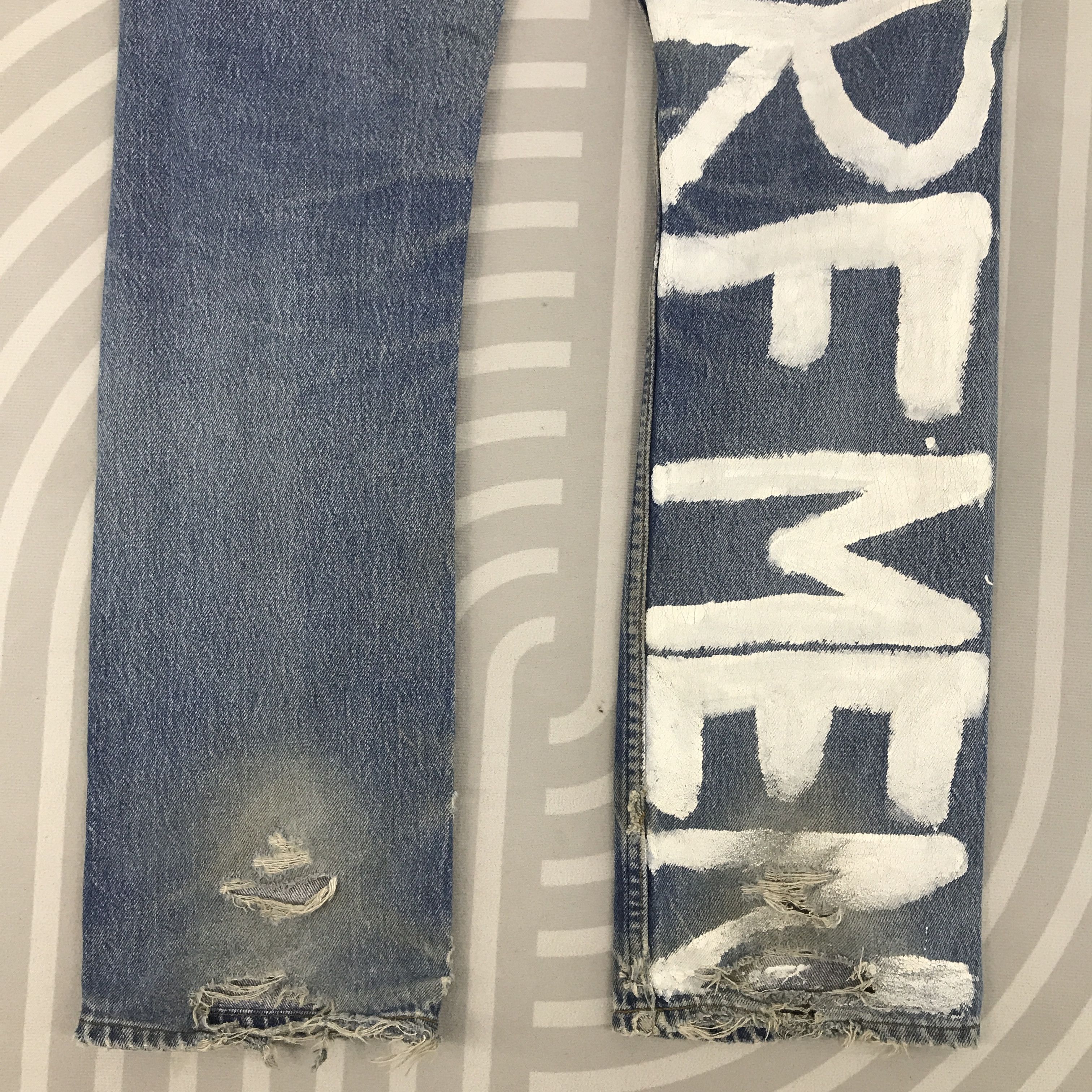 Levi's × Vintage Vintage Levi's 501 custom Surfmen Distressed Denim Size US 30 / EU 46 - 7 Thumbnail