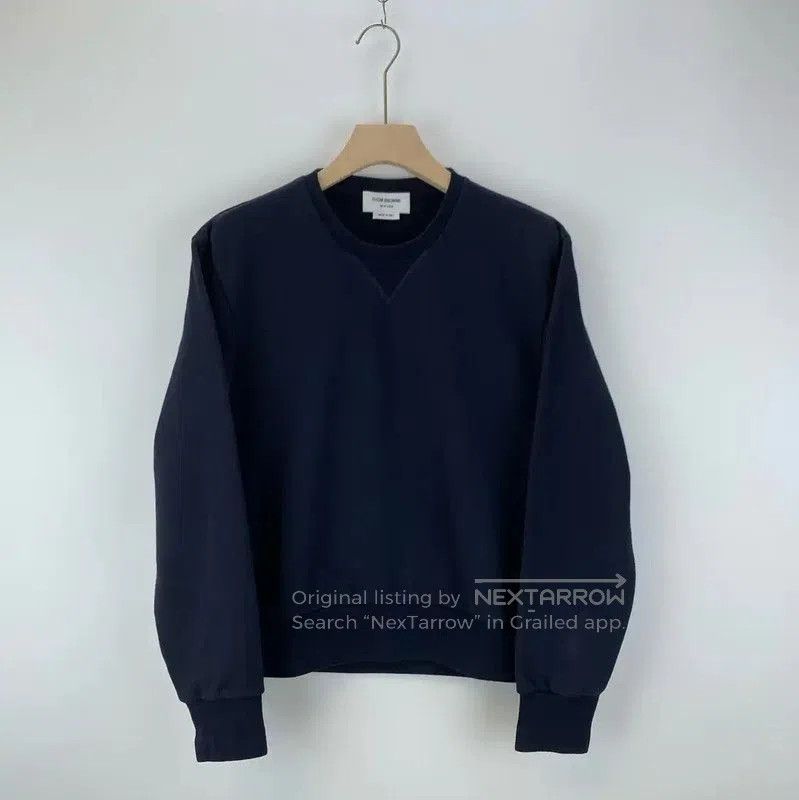 Thom Browne Thom Browne Blue Cotton Men's Sweatshirt . Size US M / EU 48-50 / 2 - 1 Thumbnail