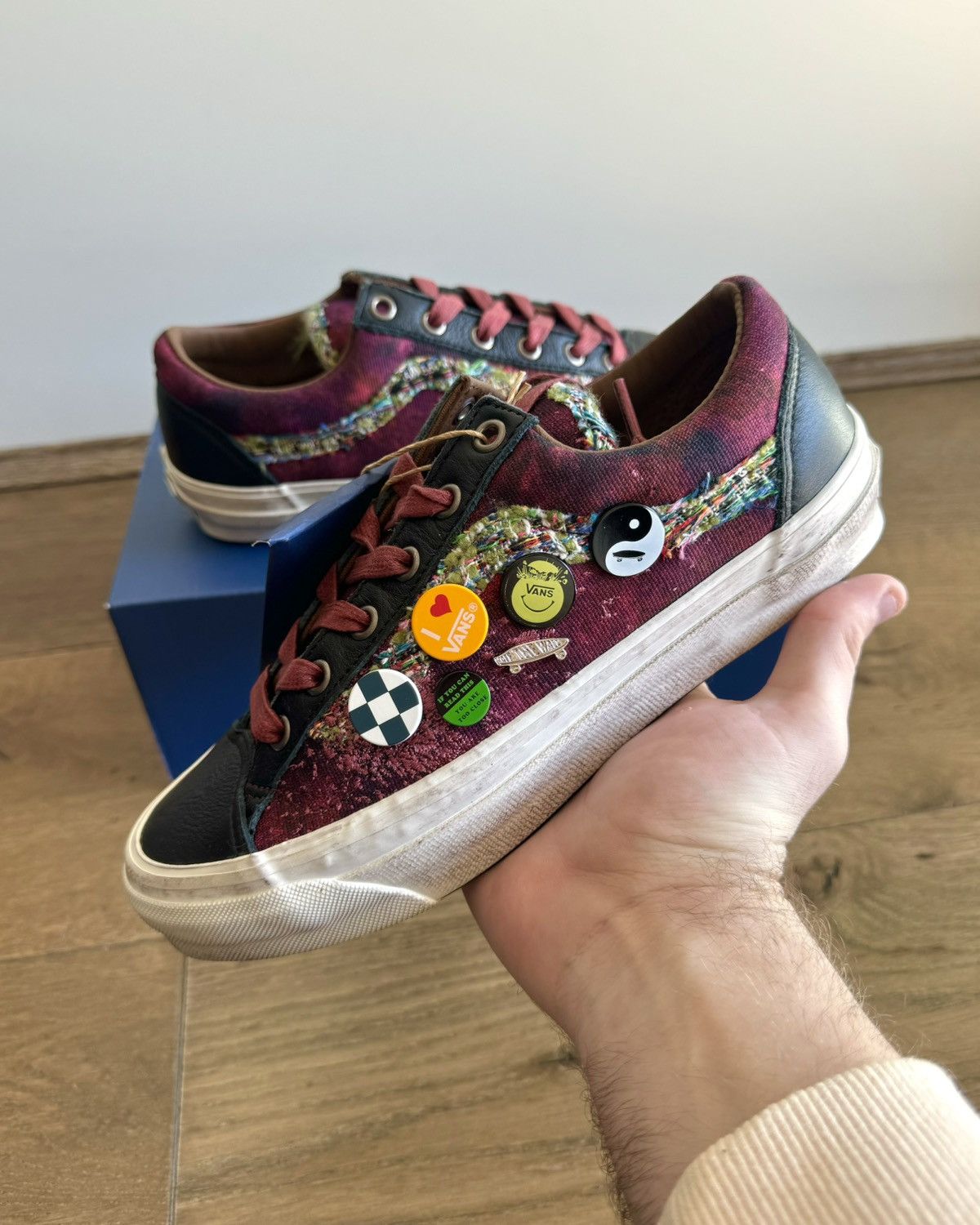 Vans LX Old Skool 36 Souvenir Burgundy Vintage Chanel