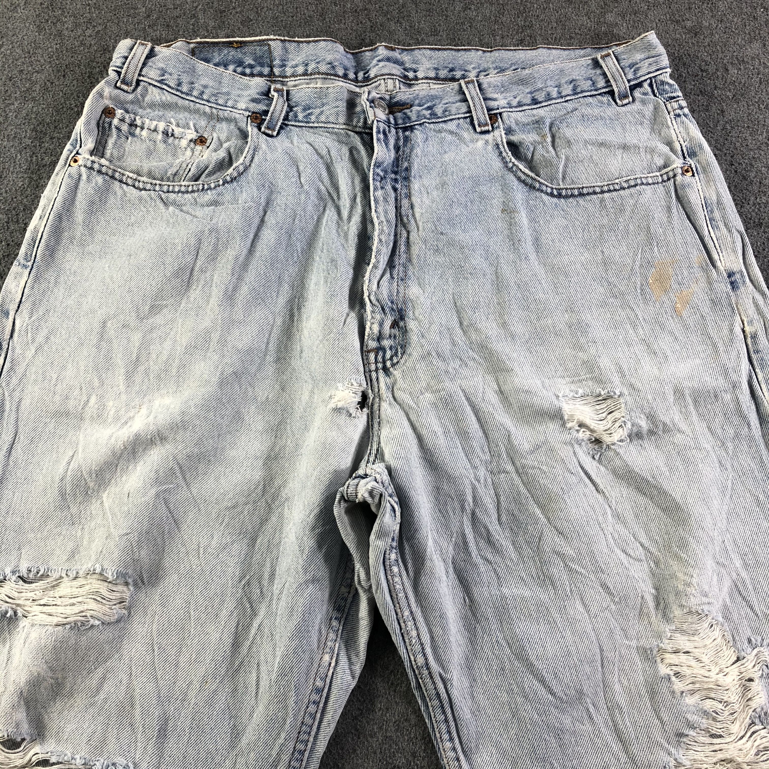 Levi's 90s Vintage Light Wash Levis 569 Jeans-J3296 Size US 39 - 3 Thumbnail