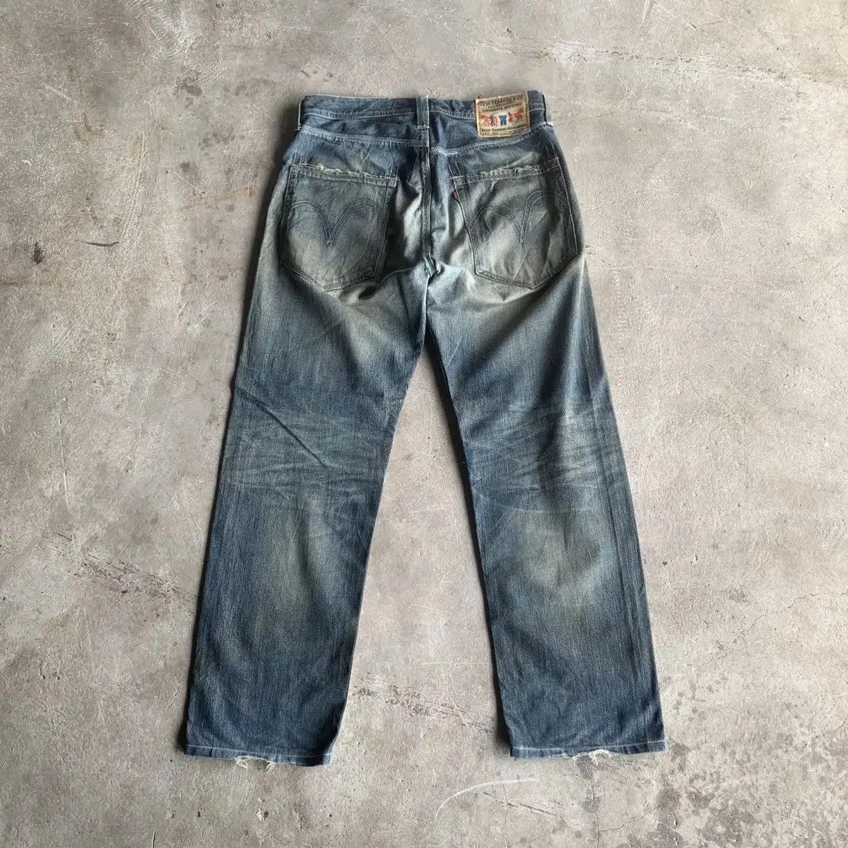 Levi's Levi’s 503XX Jeans Mudwash 32x31 Distressed Denim Pants Size US 32 / EU 48 - 14 Thumbnail