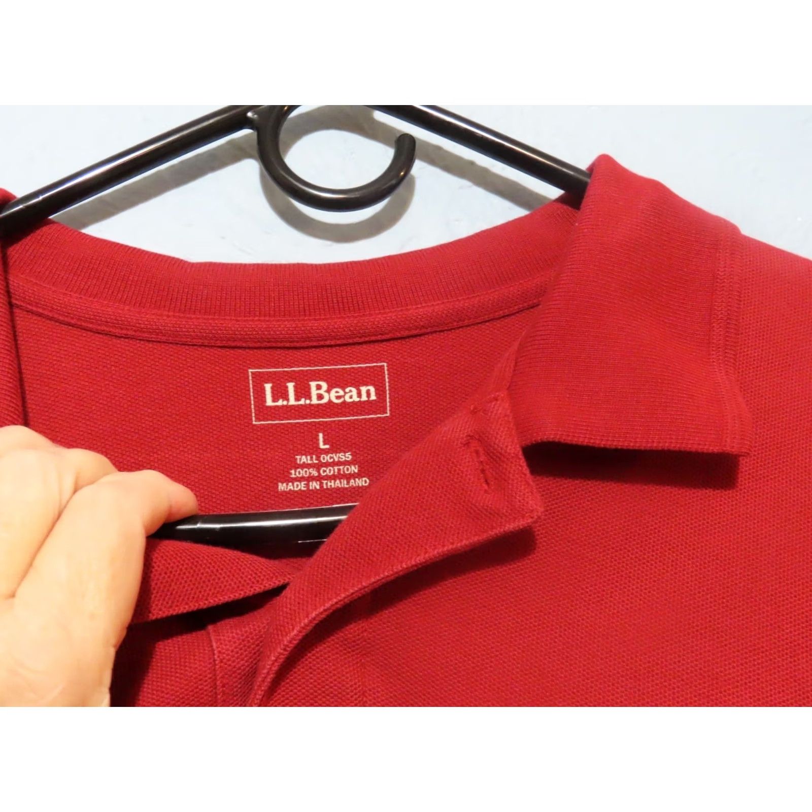 Vintage LL Bean Mens LT Red Long Sleeve Sweatshirt Polo Sweater Sweatshirt Pullover Cotton Outdoor Classic Big & Tall Mens Size US L / EU 52-54 / 3 - 4 Thumbnail