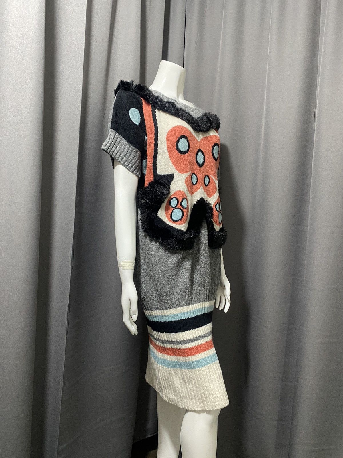 Issey Miyake × mercibeaucoup Mercibeaucoup by Issey Miyake- Wool/ Nylon Blend Dress Size L / US 10 / IT 46 - 3 Thumbnail