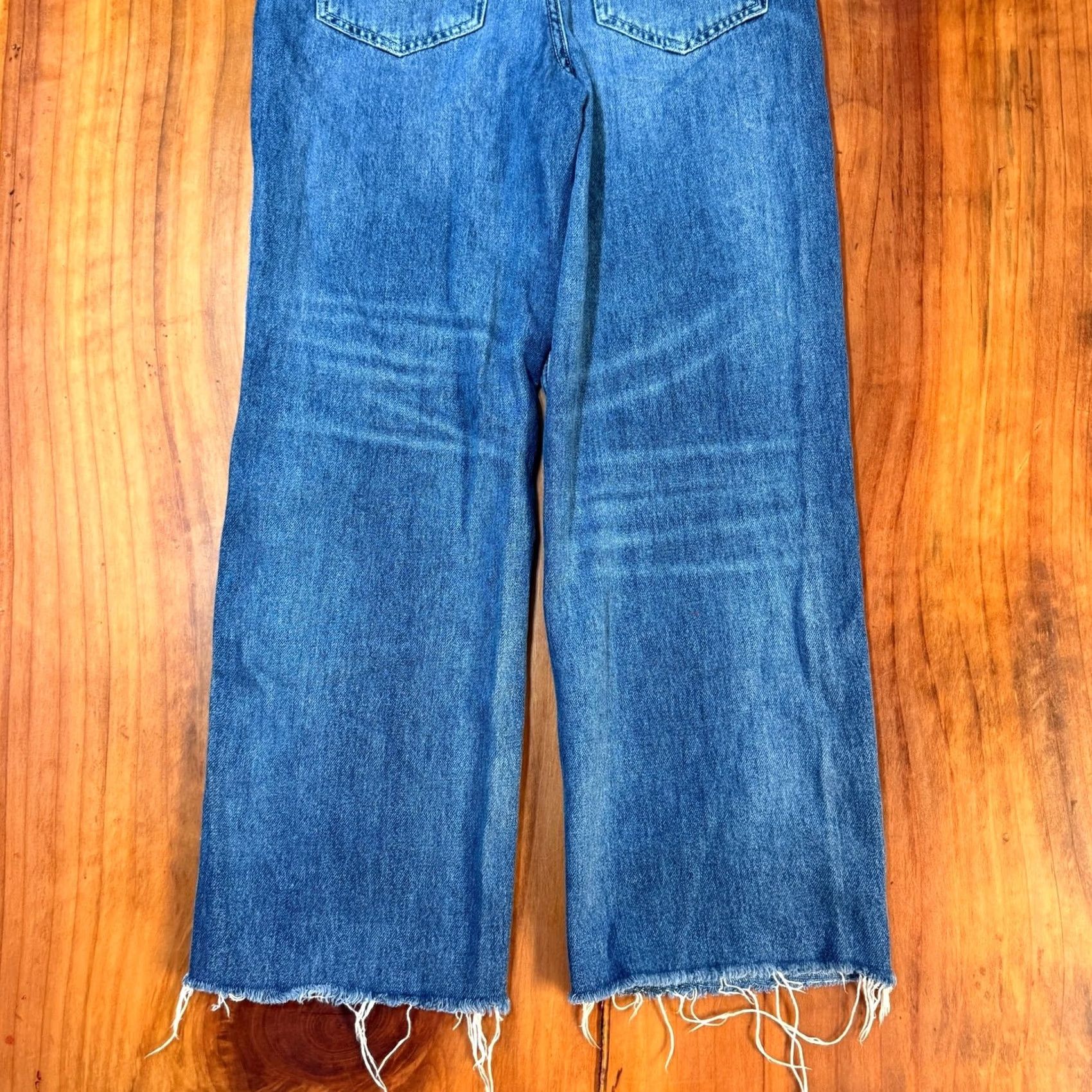 Bdg BDG Denim Overalls- Jumpsuit Wide Leg Vintage? No, Wait… Regular S Solid Blue Sleeveless One-Piece Button Zip? (Clarify: BDG Women's Denim Overalls) Size 28" / US 6 / IT 42 - 7 Thumbnail