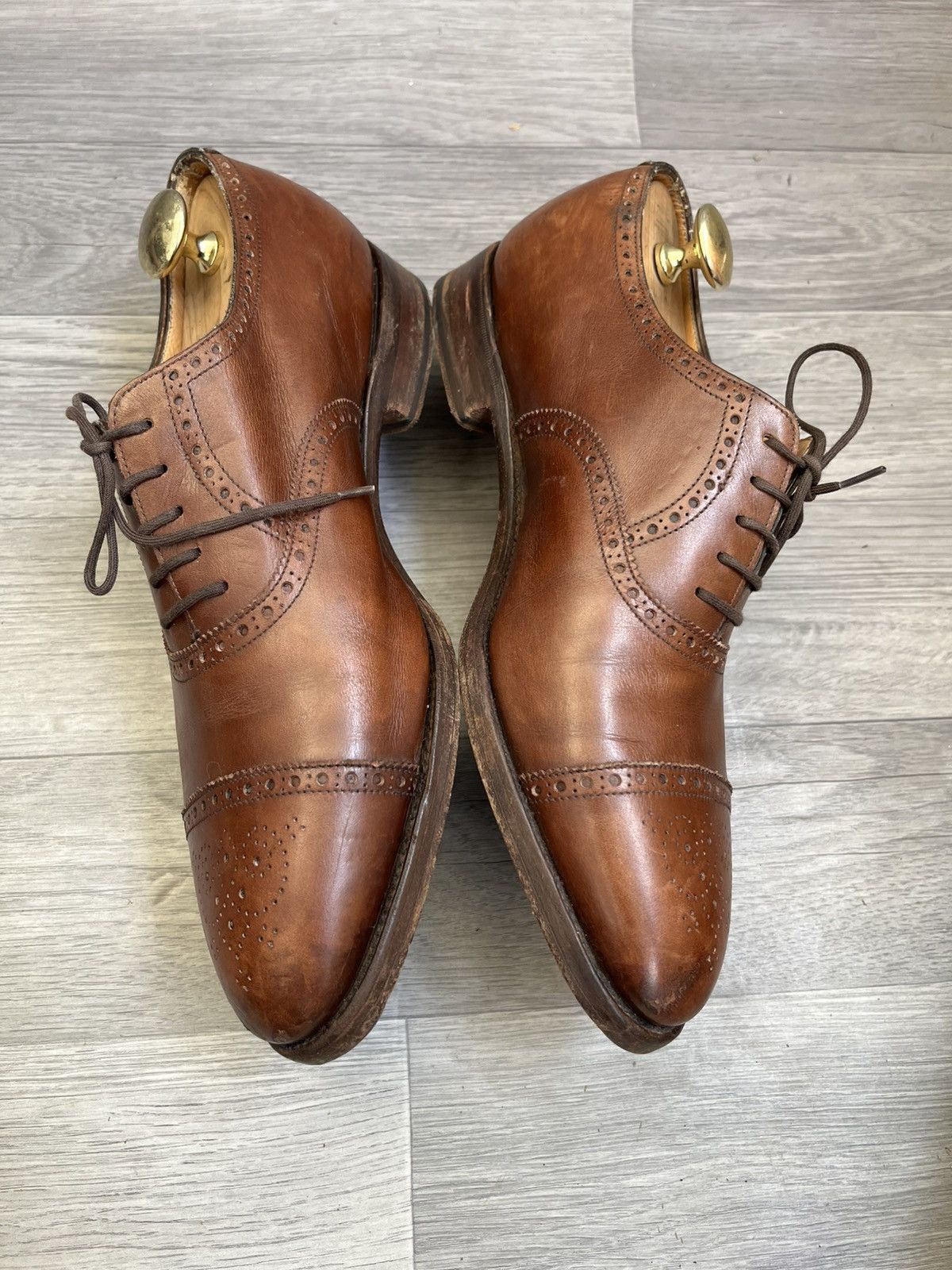 John Lobb John lobb Seymor cap-toe brouges lace up shoes sz 8.5EE Size US 9.5 / EU 42-43 - 10 Thumbnail