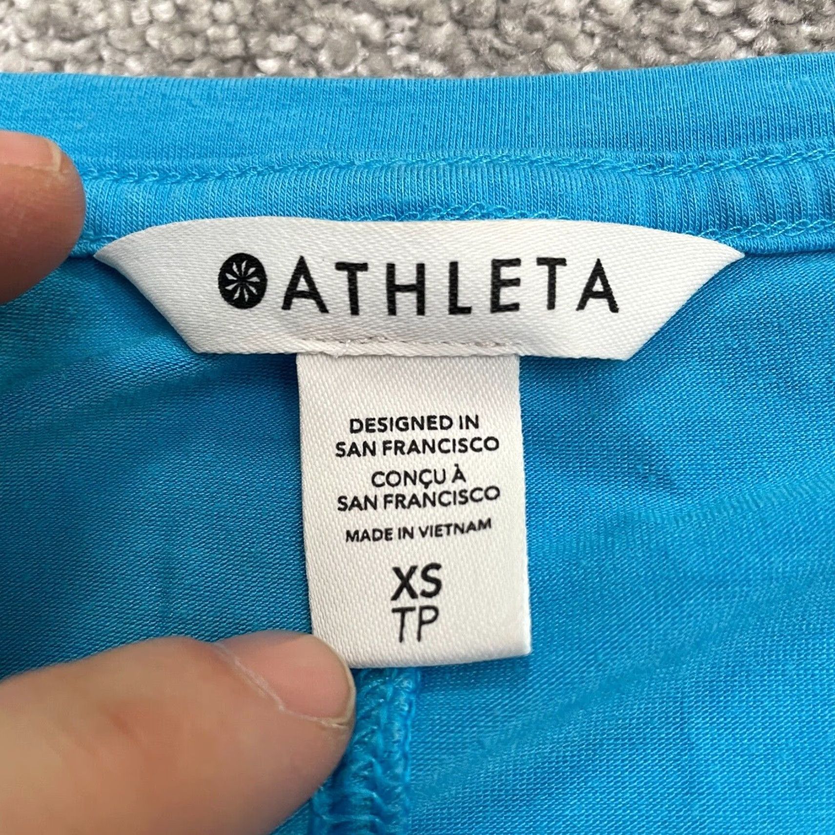 Athleta Athleta T-Shirt Womens XS Blue Short Sleeve Scoop Neck Casual Top Size XS / US 0-2 / IT 36-38 - 5 Thumbnail